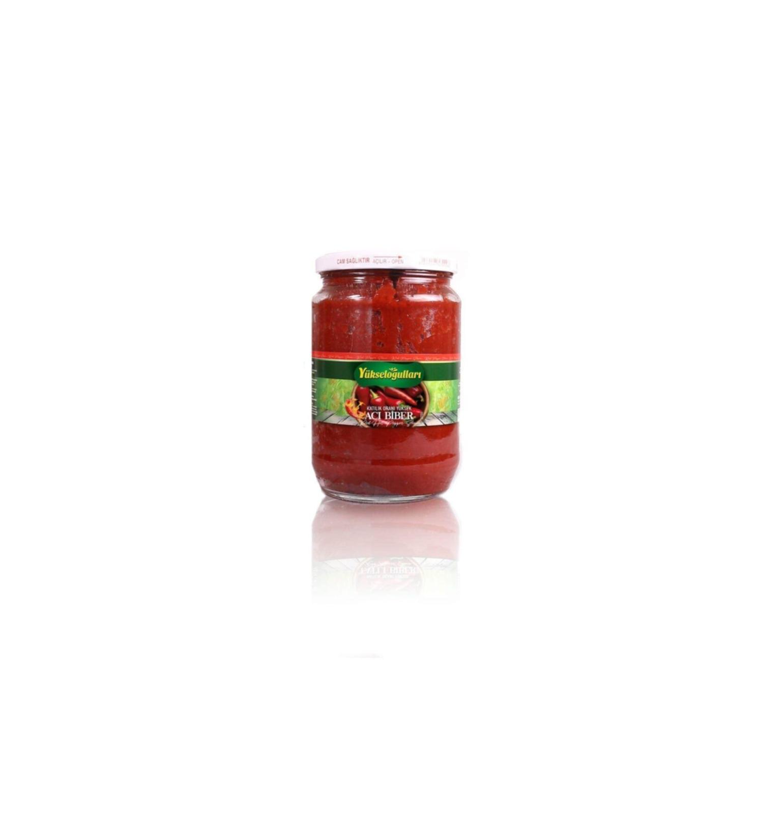 Yukseloglu Dairy Products Yukseloglu Hot Pepper Paste 700 G (glass Jar)