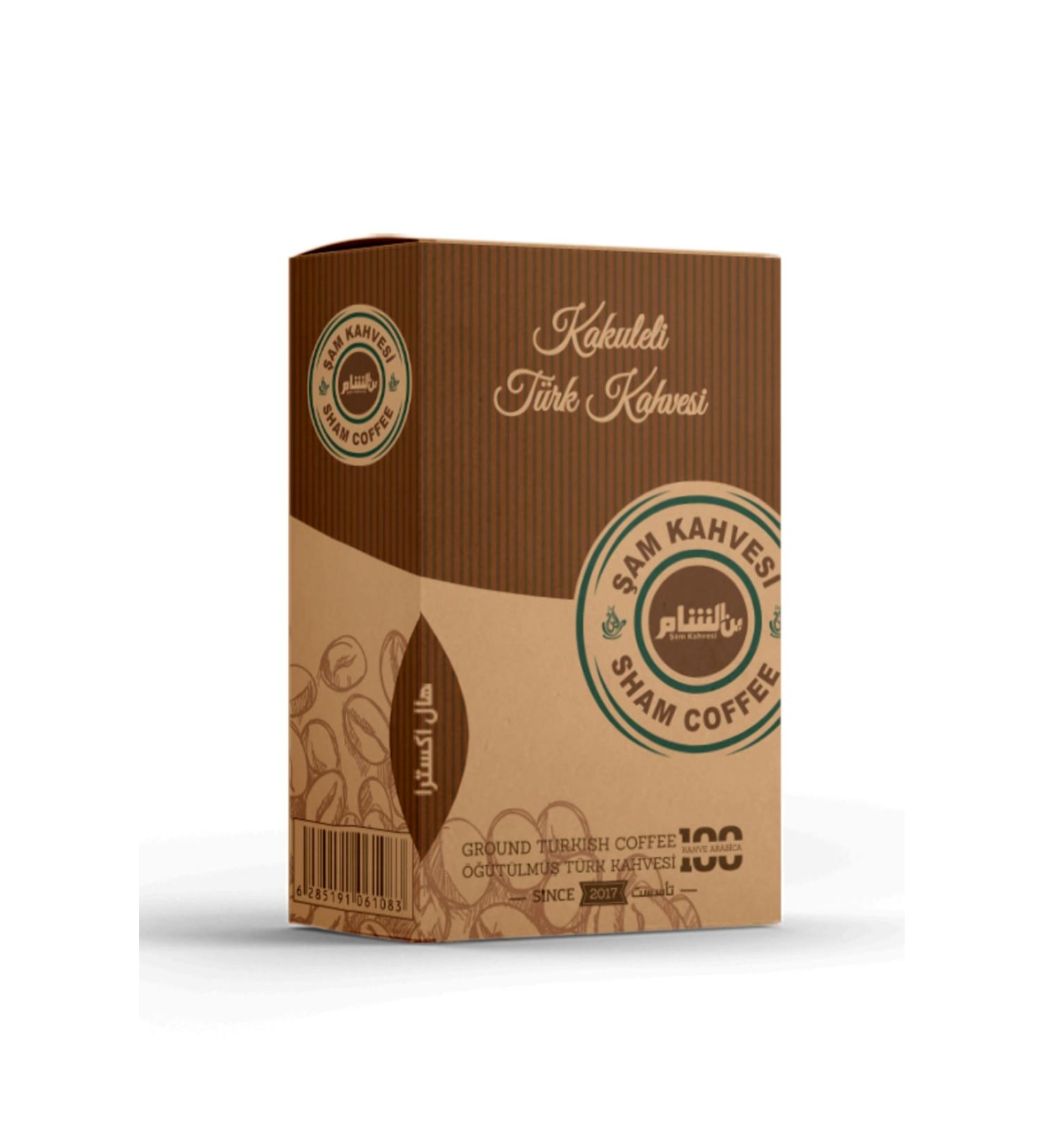 Damascus Coffee Extra Cardamom Turkish Coffee 200 Gr