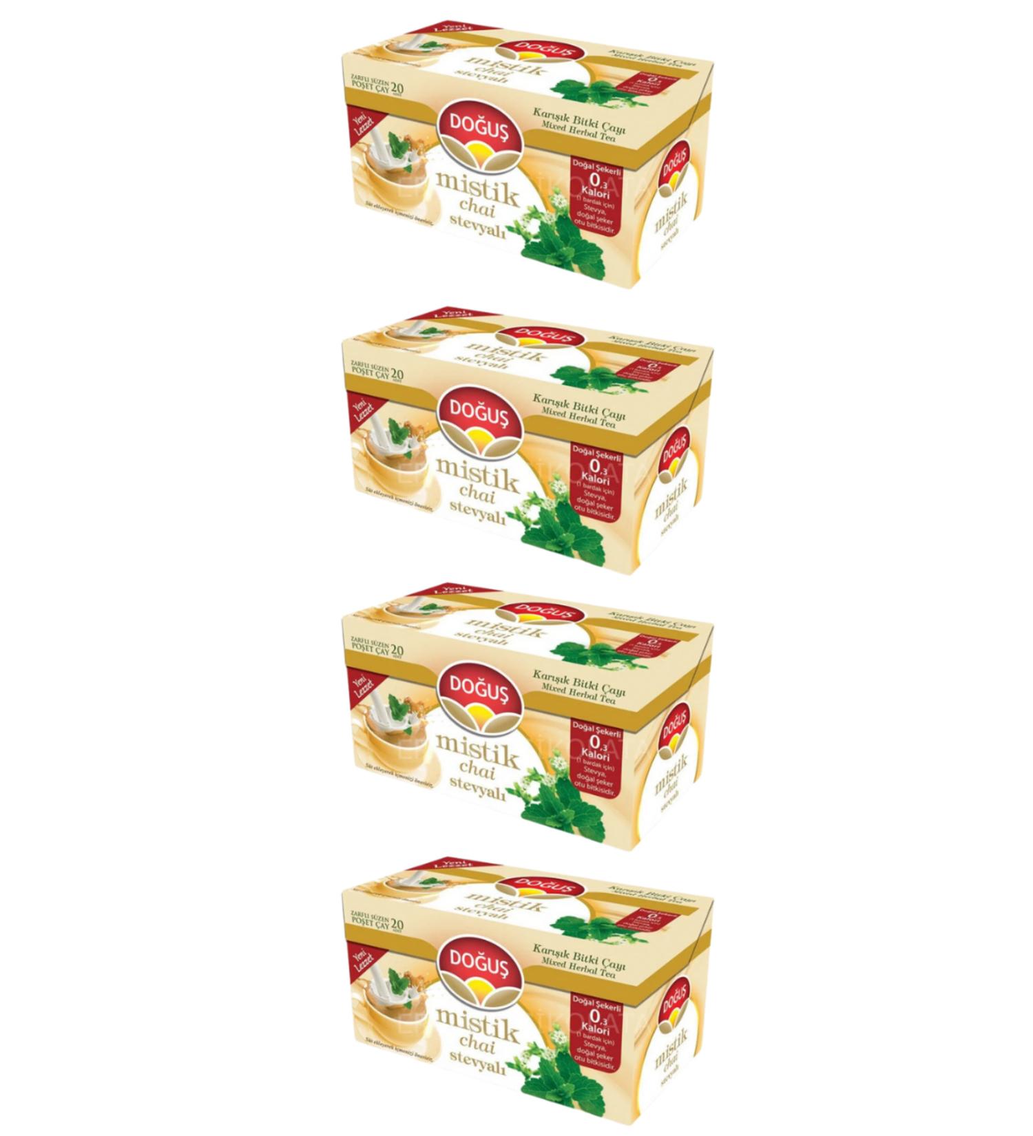 Do u Mystic Chai Stevia-Mixed Herbal Tea 4 Boxes