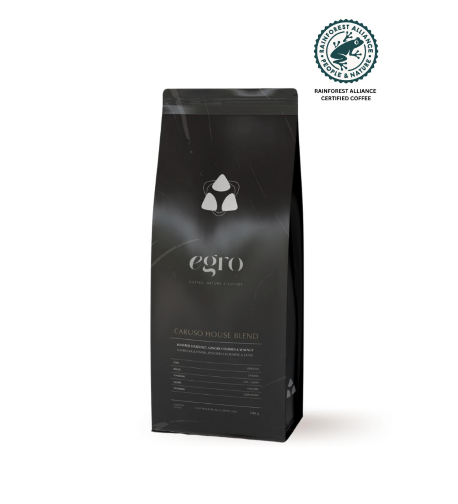 EGRO Caruso House Blend - 500 G Coffee Beans