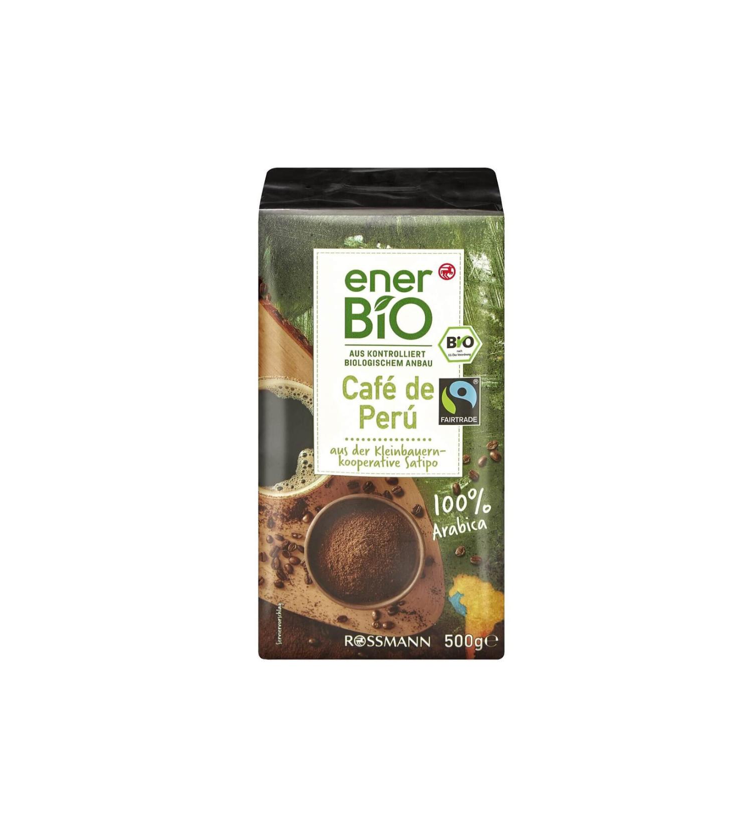 enerBio Caf De Per Organic Roasted and Ground Coffee 500 gr - Buy Online on GoSupps.com