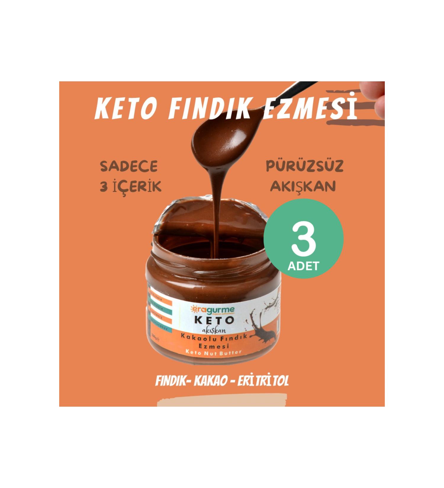 Era Gurme Organic Ketogenic Raw Cacao Hazelnut Cream *** 3 Pieces*** - Buy Online on GoSupps.com