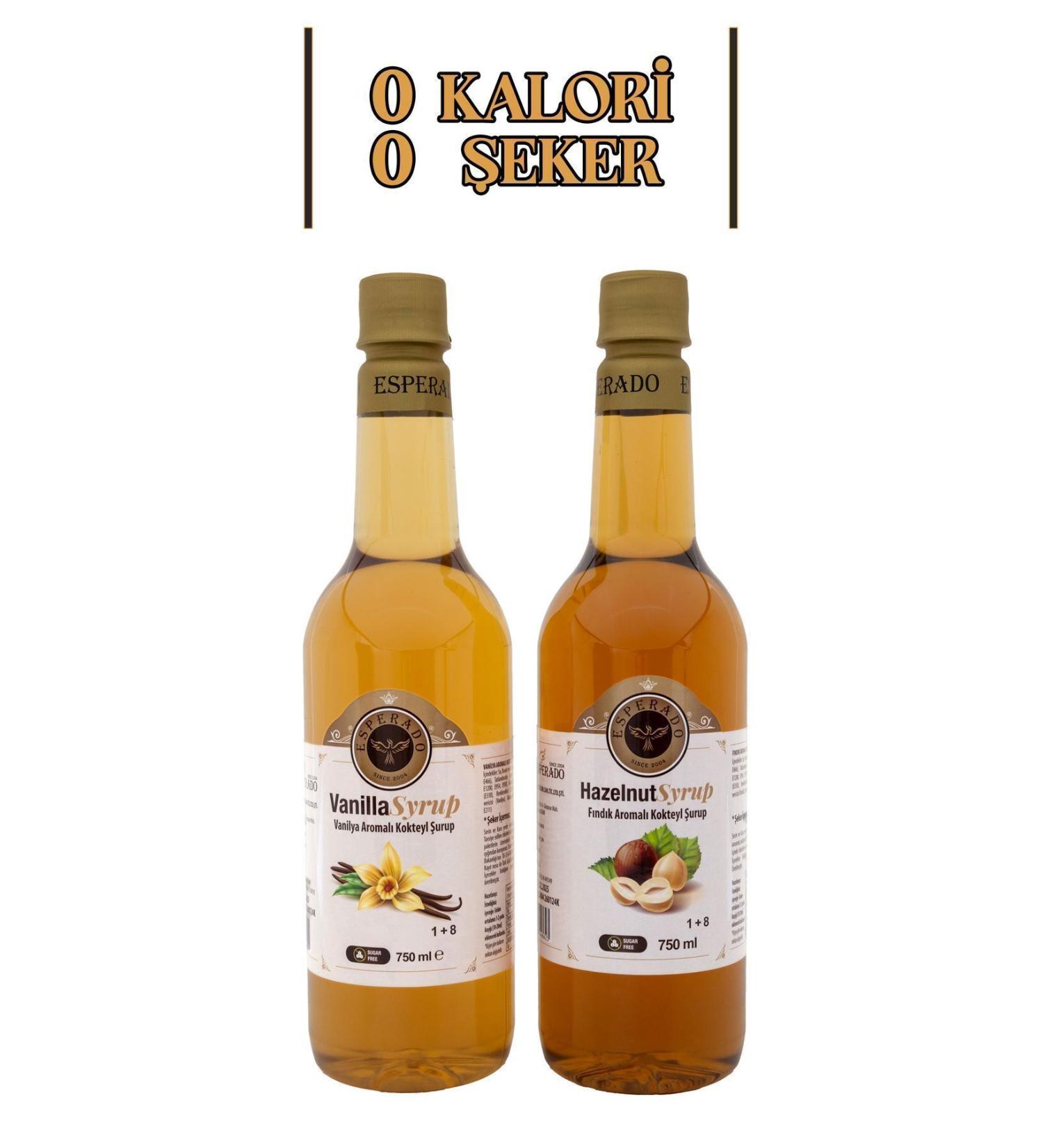 ESPERADO Sugar Free Vanilla * Hazelnut Flavored Coffee Syrup Set of 2 - 750 ml X 2 Pcs - Buy Online on GoSupps.com