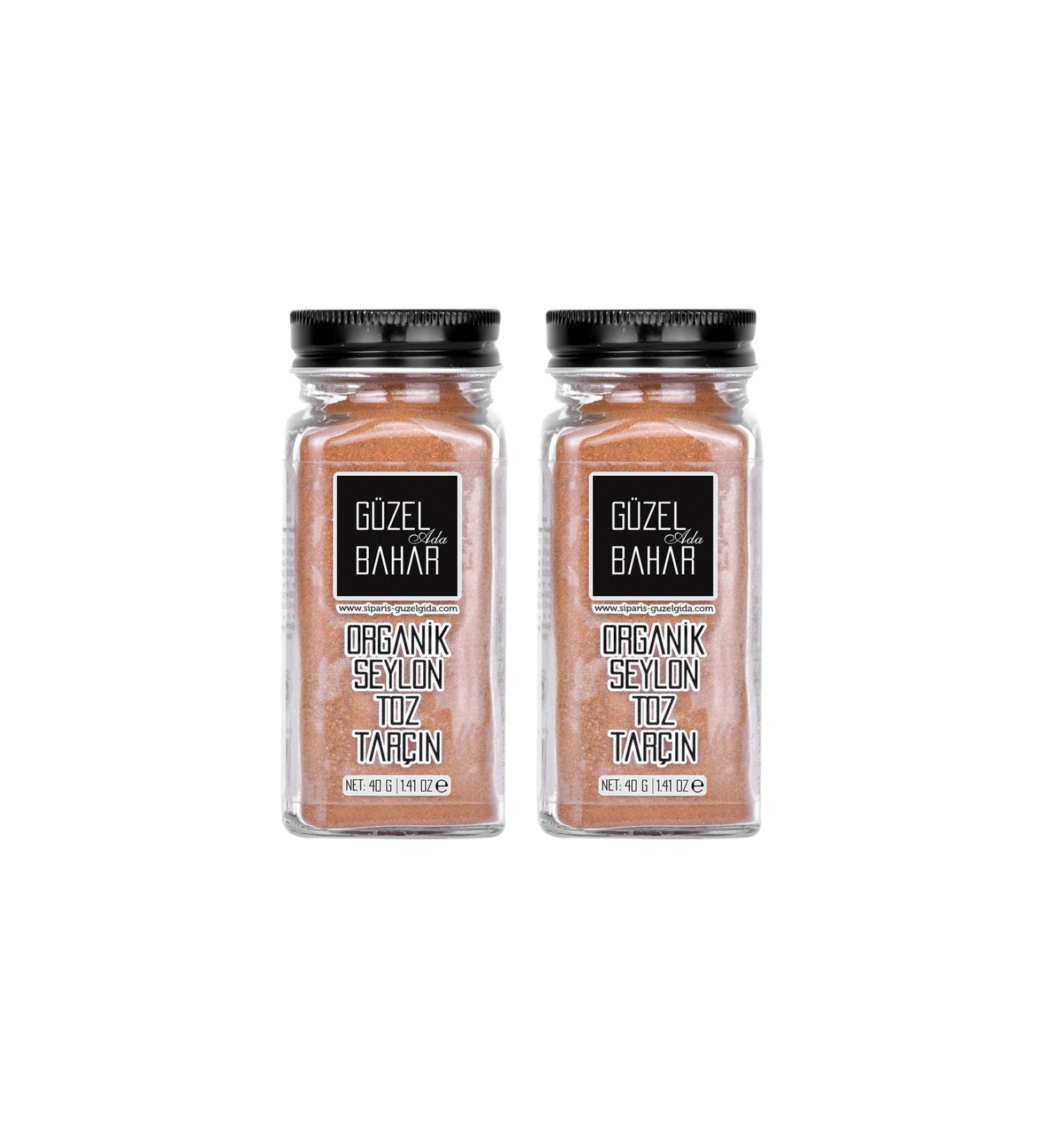 Guzel Ada Gida Organic Ceylon Cinnamon Powder 2x40 Gr