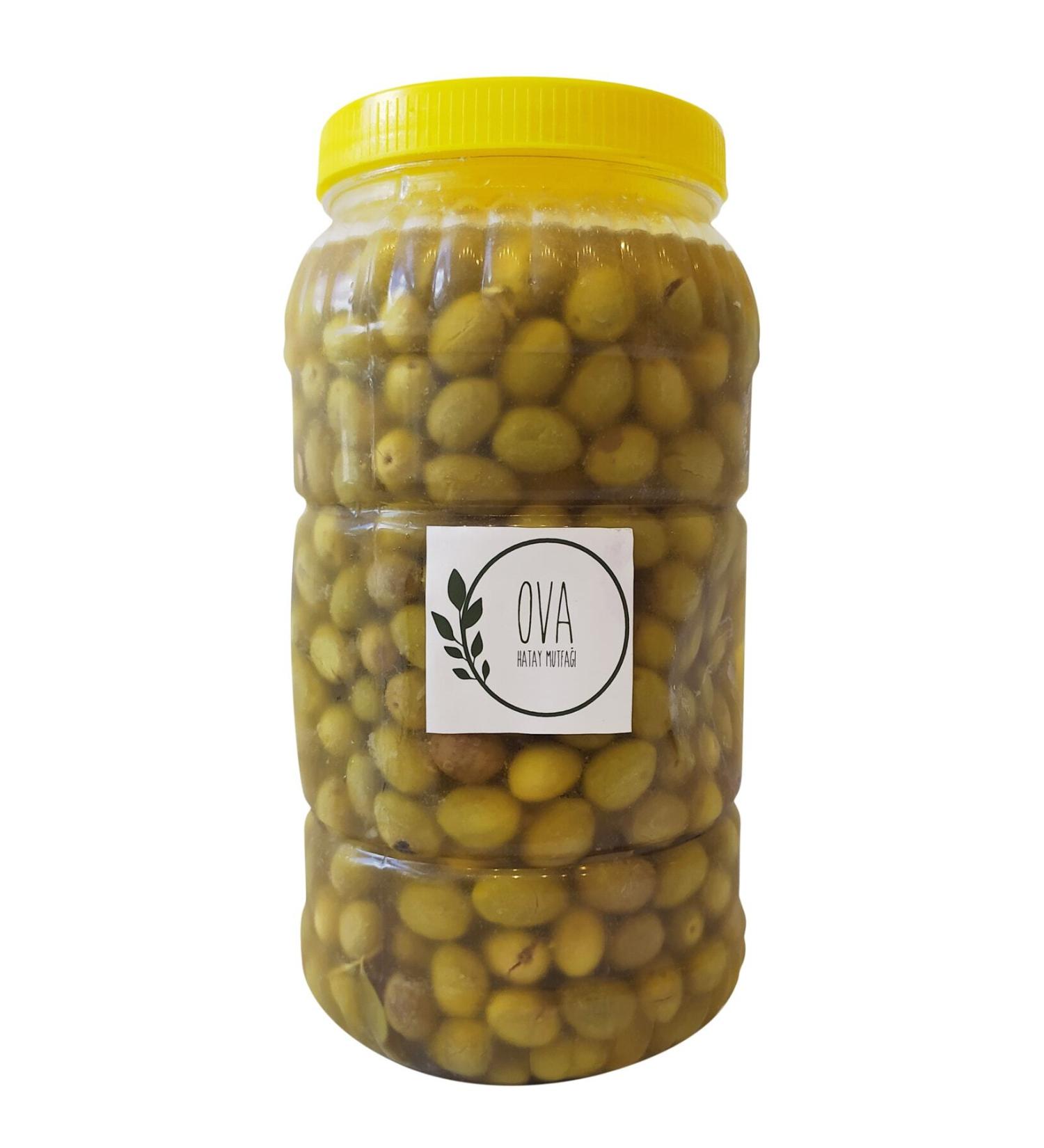 Ova Hatay Cuisine Hatay Hand Crushed 3 kg - Homemade Green Olives