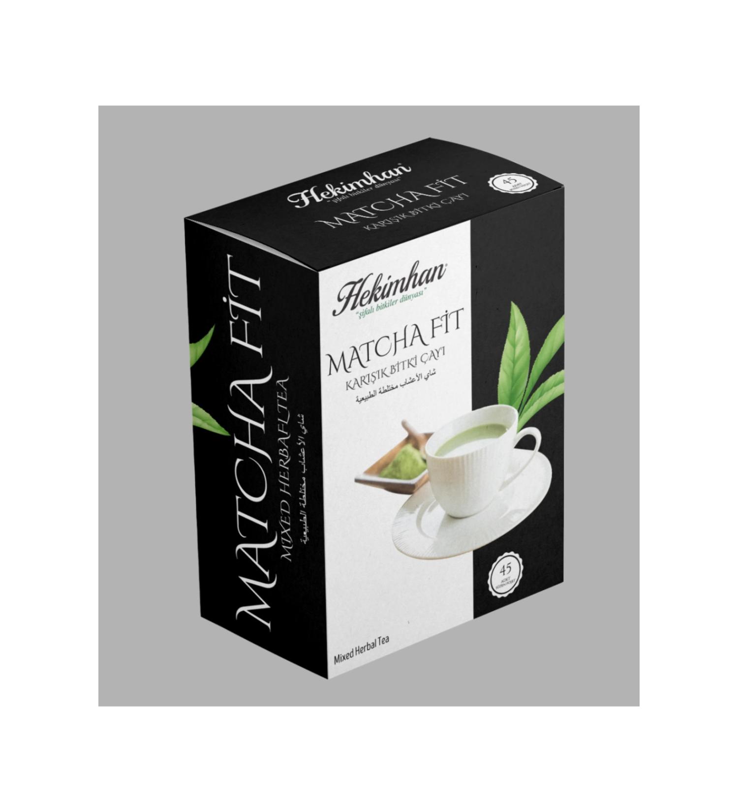 Hekimhan Matcha Spirulina Tea 45 Filter Bags