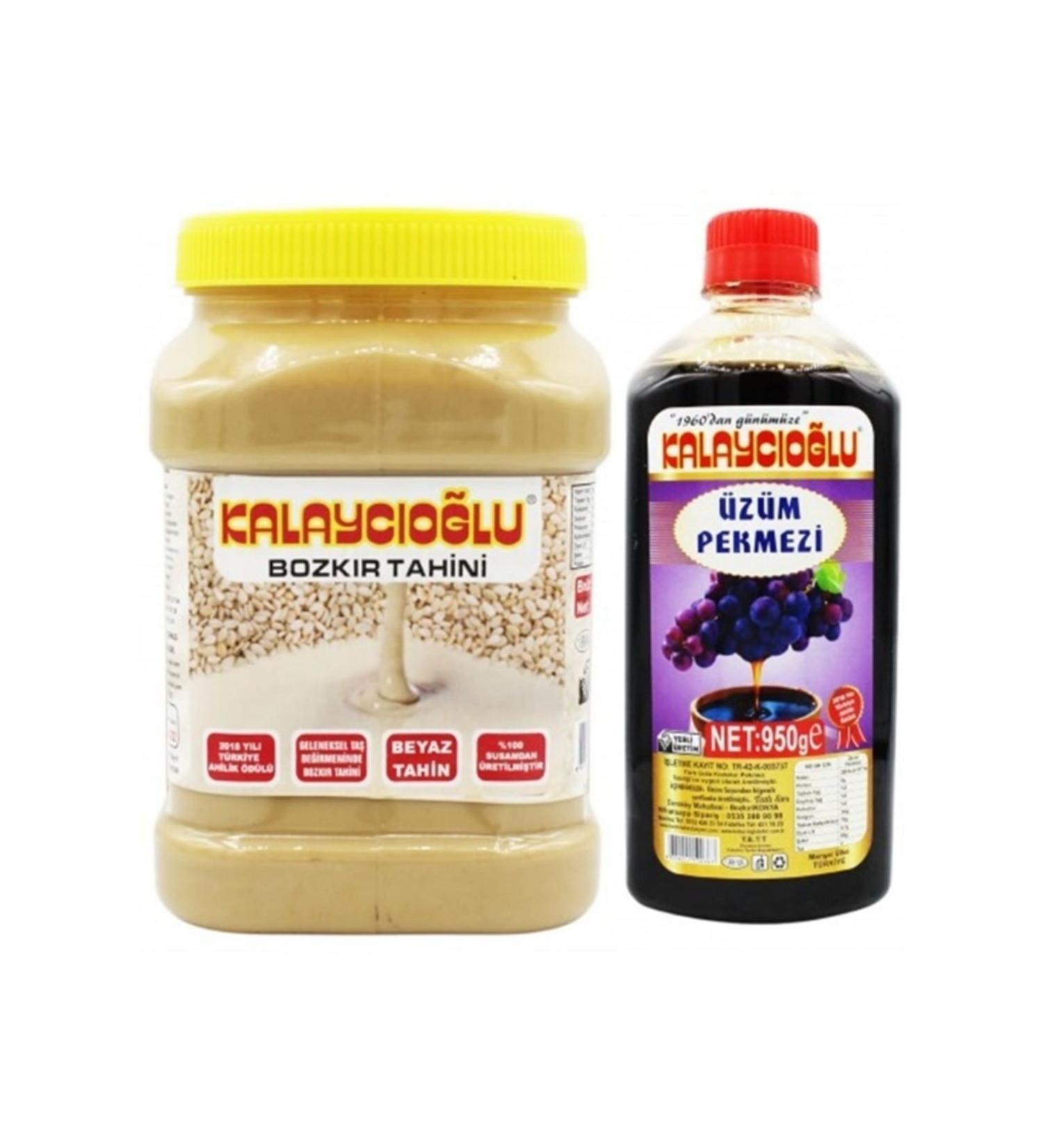 Kalayc o lu BOZKIR WHITE TAHINI 935 GR - GRAPE MOLASSES 950 GR