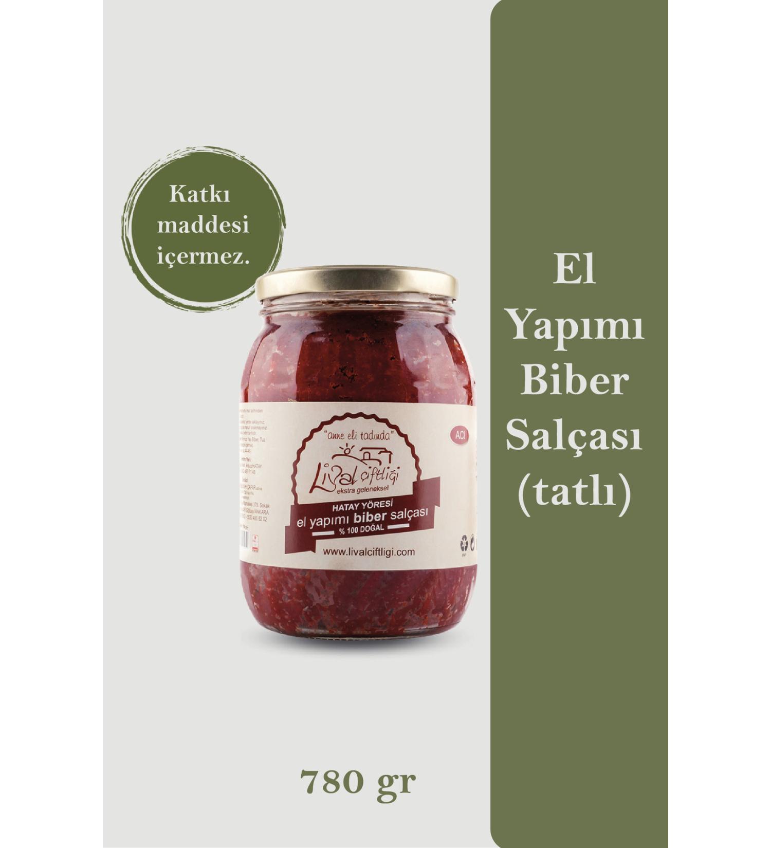 L VAL FARM Lival Hatay Handmade Pepper Paste (SWEET) 780 gr Glass - Buy Online on GoSupps.com