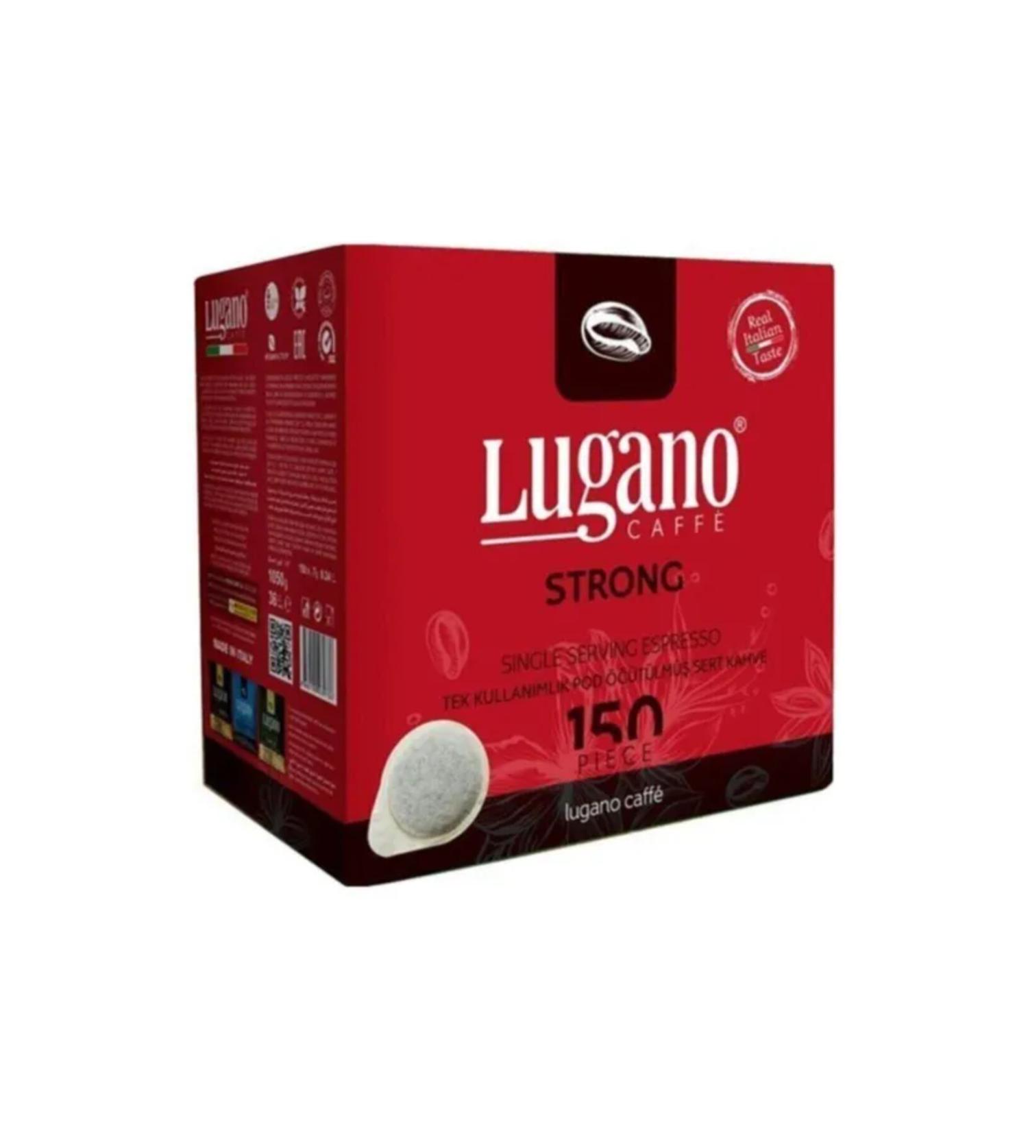 Lugano Caffe Strong Capsule Coffee 150*7 gr - Buy Online on GoSupps.com