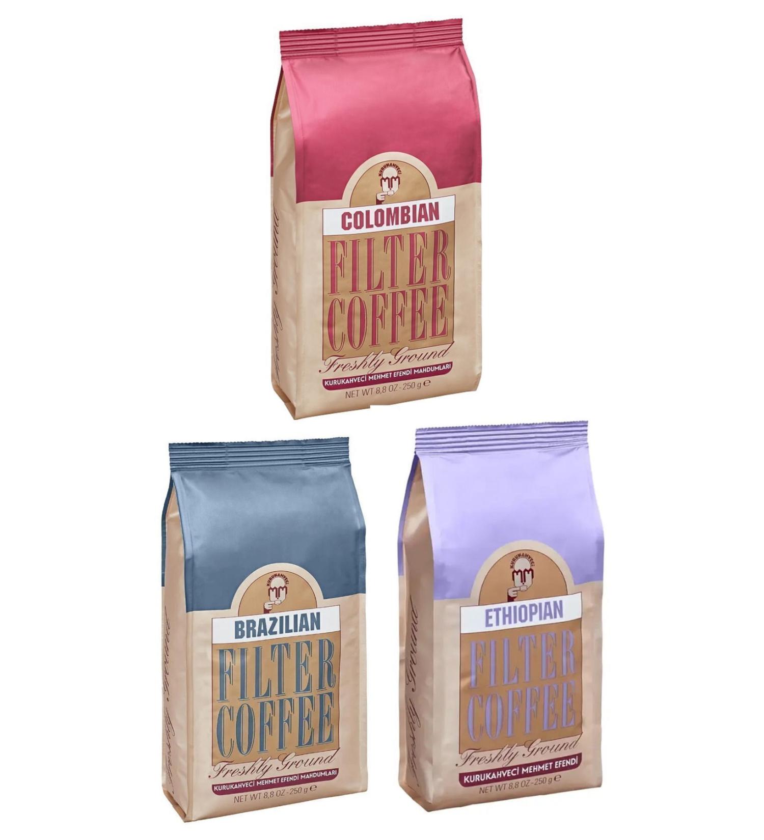 Mehmet Efendi Kurukahveci Turkish Coffee 12*6 g Single Use 6 Packs