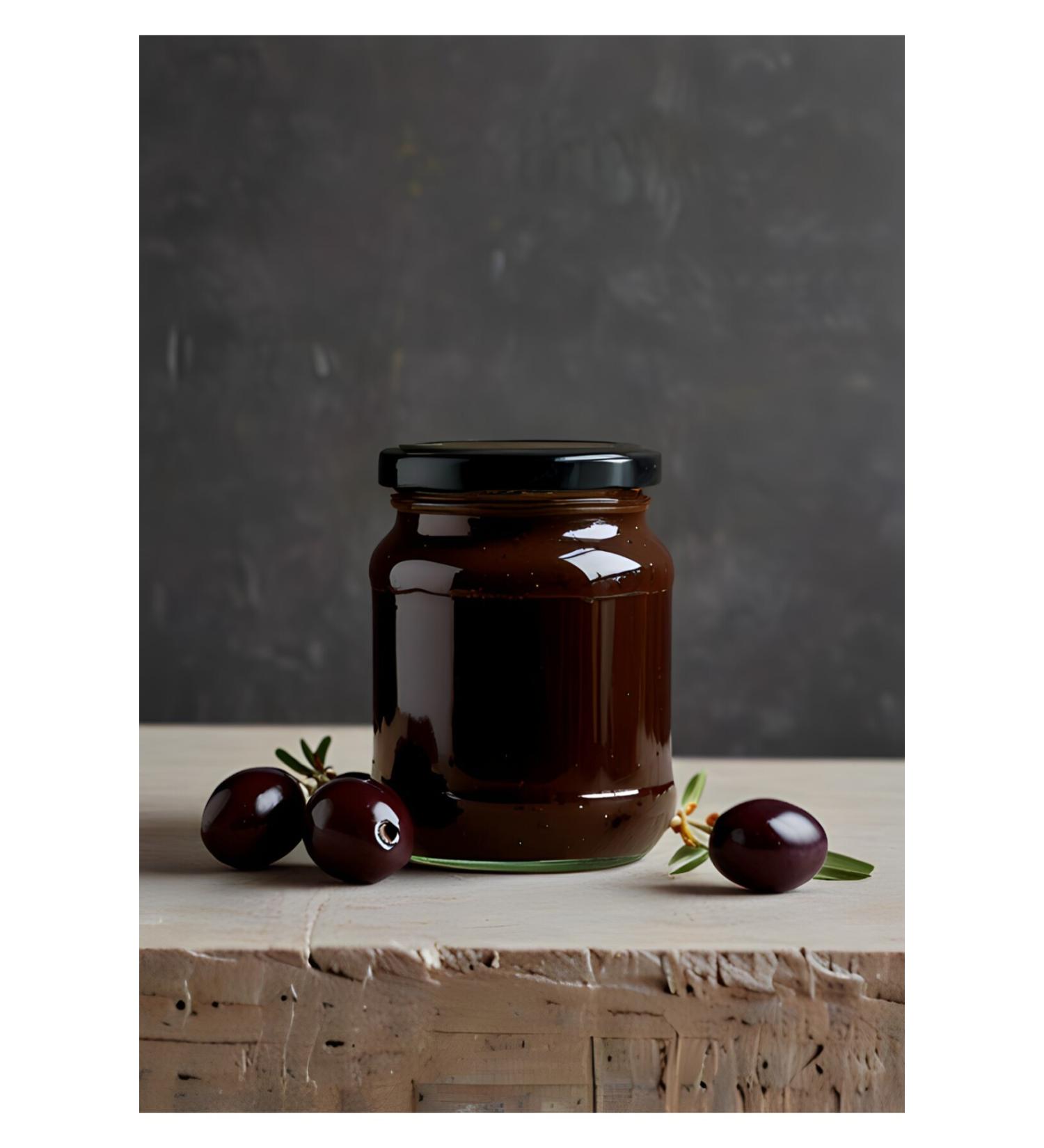 HAND MADE 0 Natural Black Olive Paste 330 gr
