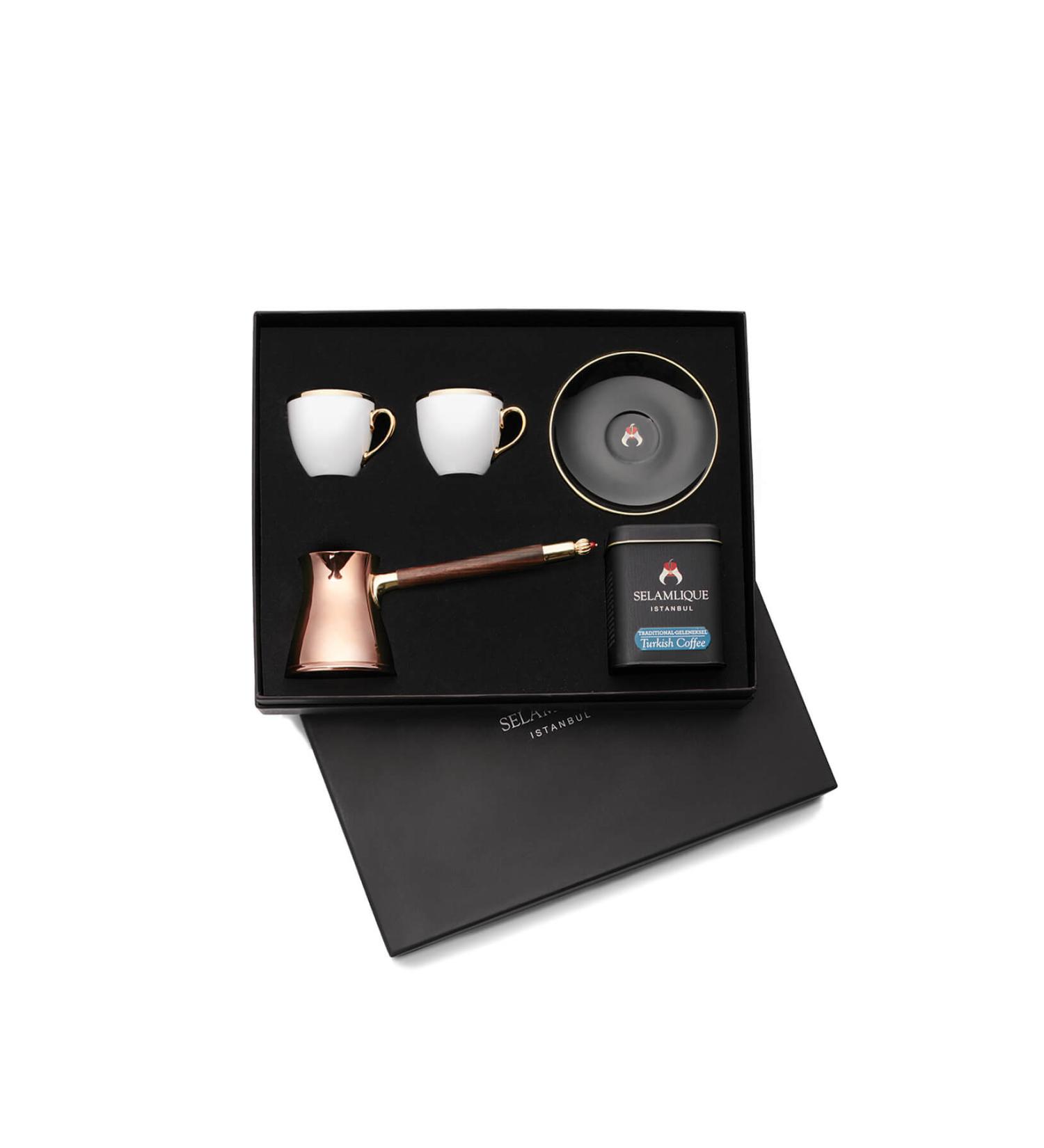 Selamlique Turkish Coffee Coffee Pot and Cup Set