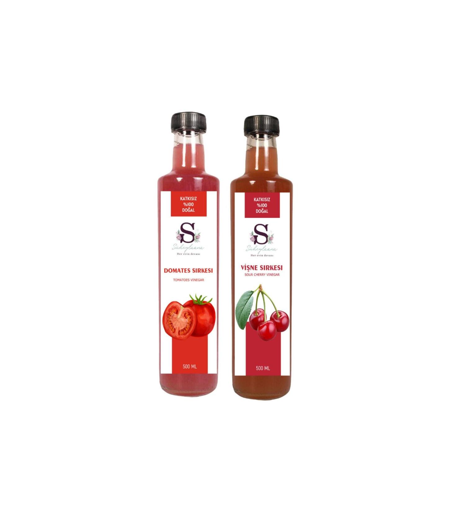 Suheylaana Natural Rose Vinegar 1500 Ml - Natural Green Grape Vinegar 500 Ml