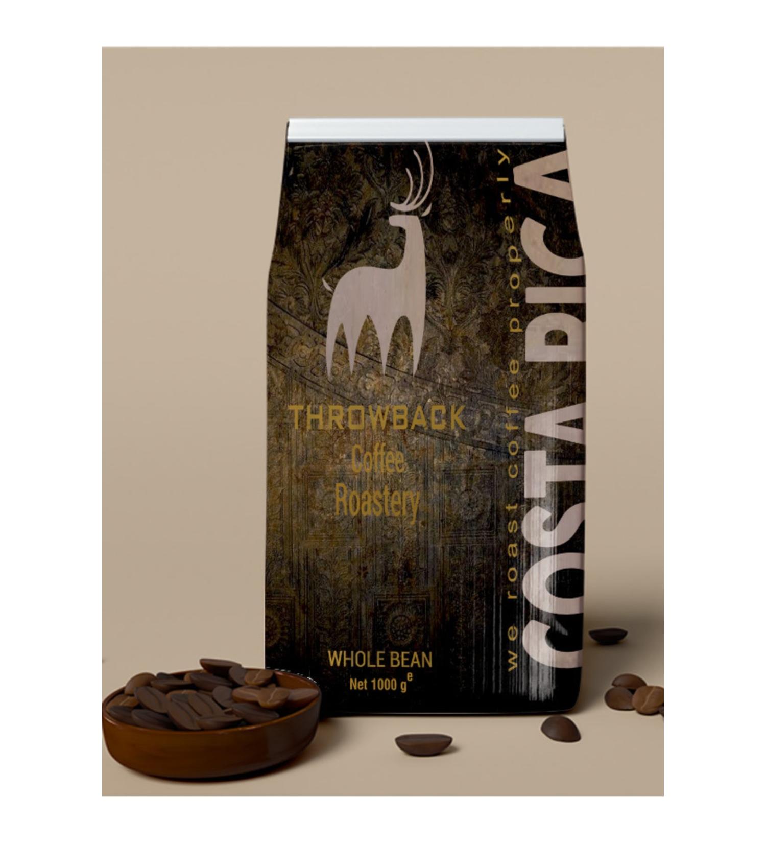Throwback Coffee Co Costa Rica Arabica Tarrazu Shb Ep Roasted Coffee 1000gr