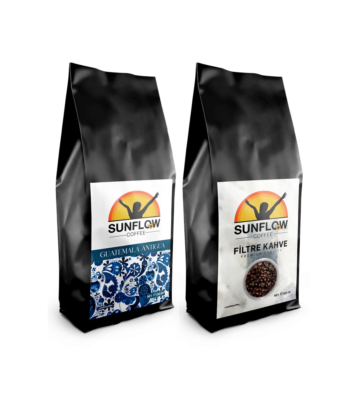 Sunflow Coffee Filter Coffee and Guatemala Antigua x 250 Gr. Local Filter Coffee