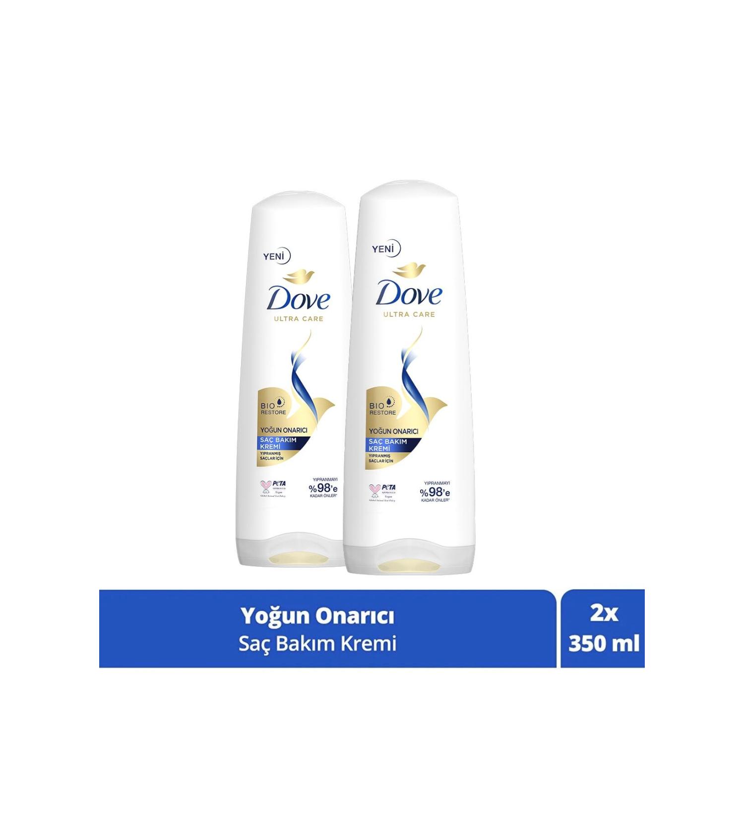 Dove Ultra Care Hair Care Conditioner Intensive Repair Damaged Hair 350 ml X2