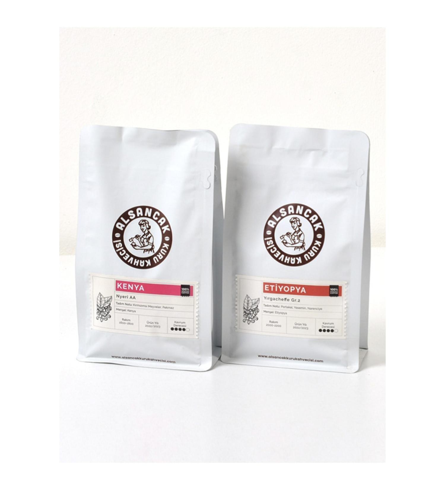 Alsancak Kuru Kahvecisi Since 1967 Kenya and Ethiopia Intensely Flavored Filter Coffee Pair