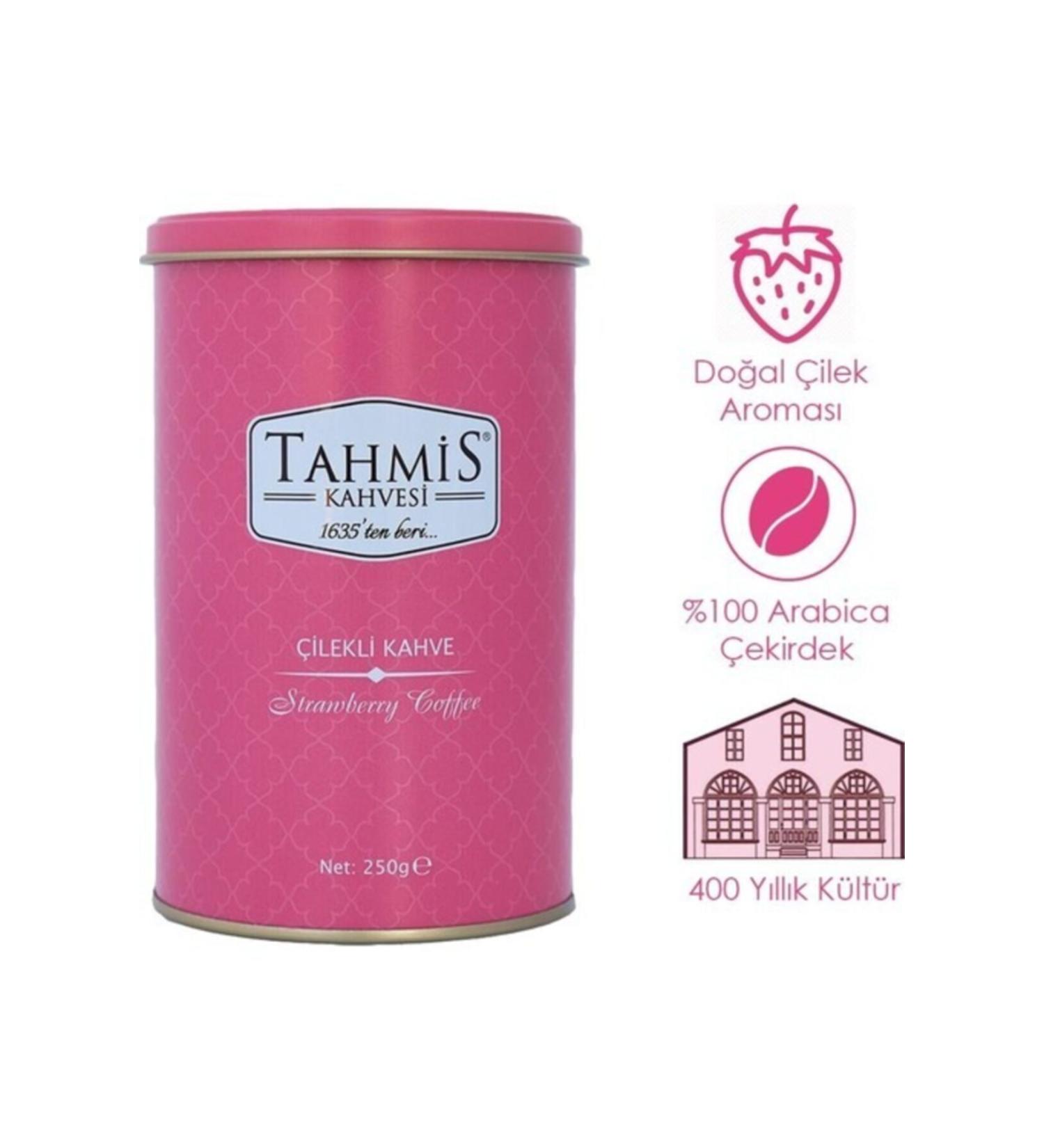 Tahmis Mountain Strawberry Turkish Coffee Medium Roast 250 Gr Tin - Since 1635