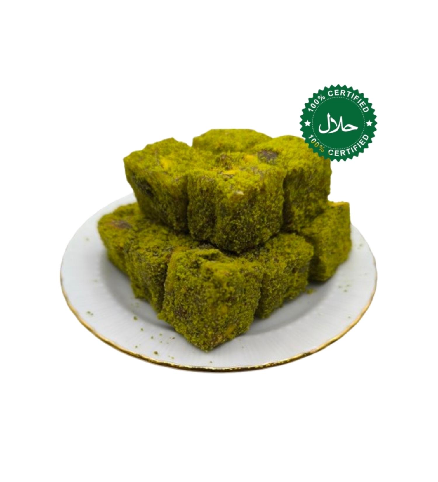 bakkal hasan pistachio square 500 gr - Bakkal Hasan