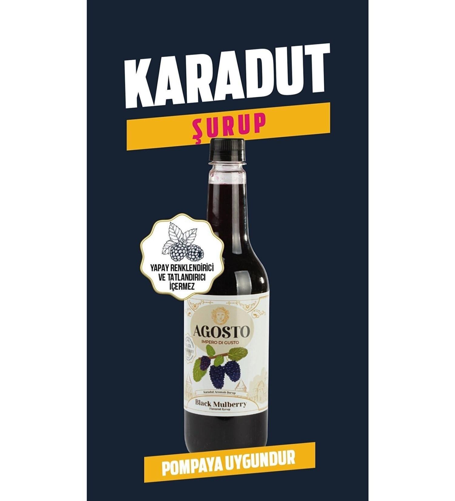 AGOSTO 750 ml Black Mulberry Flavored Syrup