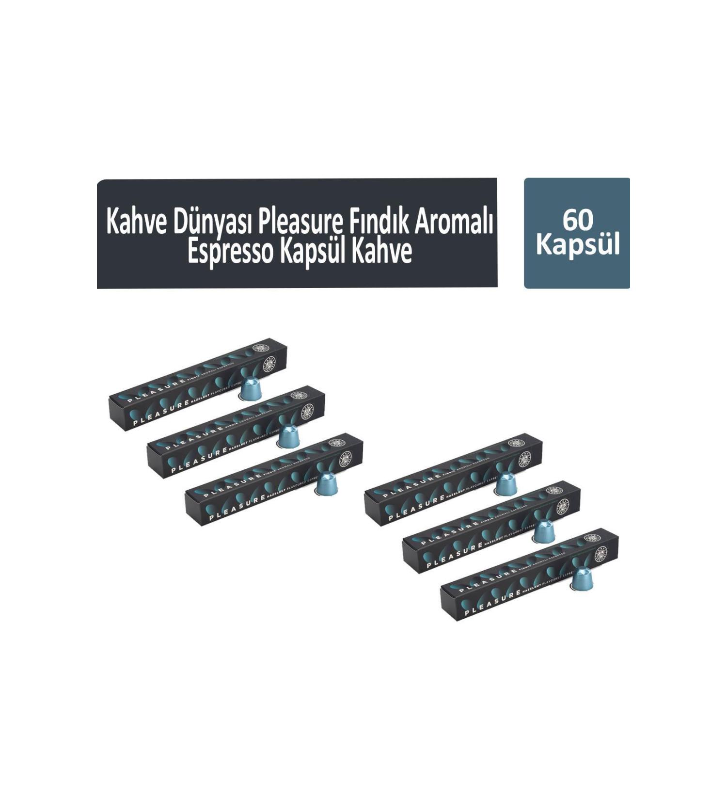 Coffee World Pleasure Hazelnut Flavored Espresso Capsule Coffee 60 Capsules - Buy Online on GoSupps.com