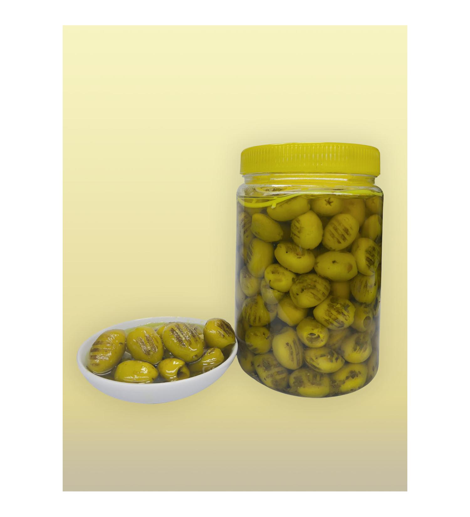 Dalg o lu Grilled Olive Ayval k Green Olive 1000 cc Glass Jar