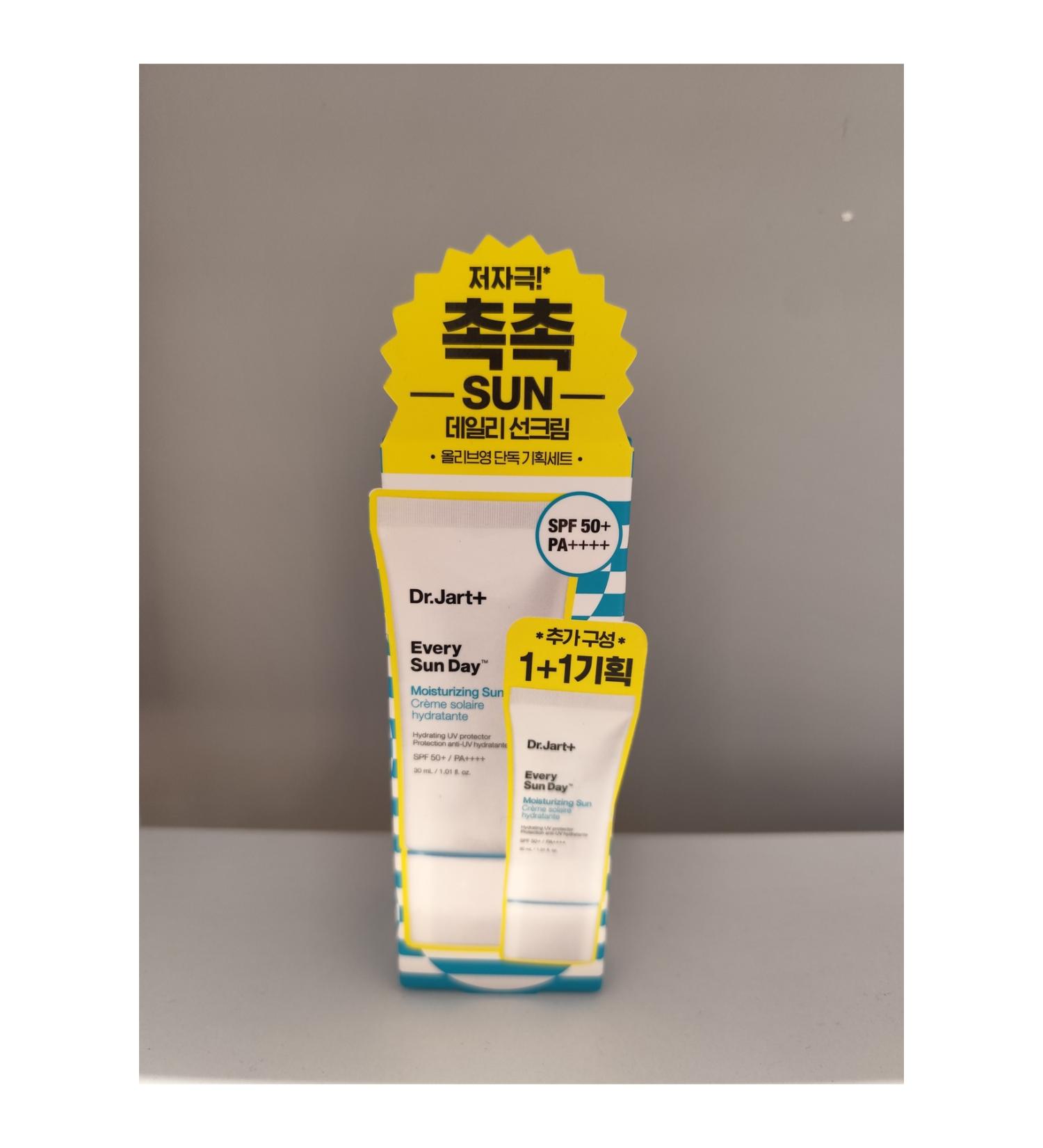 Dr.Jart + Every Sun Day Moisturizing Sunscreen SPF 50+ PA++++ 30 ml(1+1) 2 pieces
