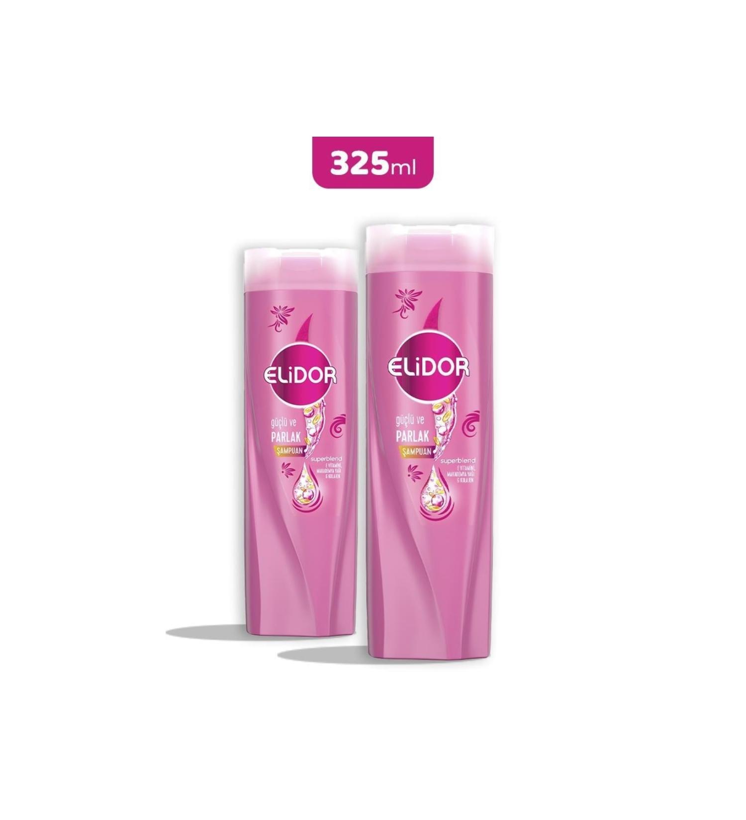 Elidor Superblend Strong and Shiny Shampoo 325 ml X 2