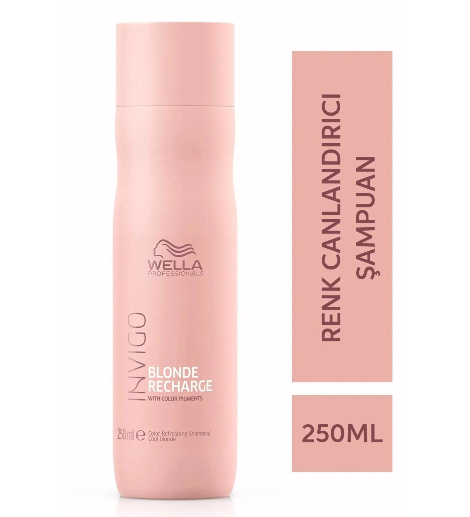 Wella Invigo Blonde Recharge Purple Shampoo 1000 ml to prevent orange discoloration of natural or colored blonde hair