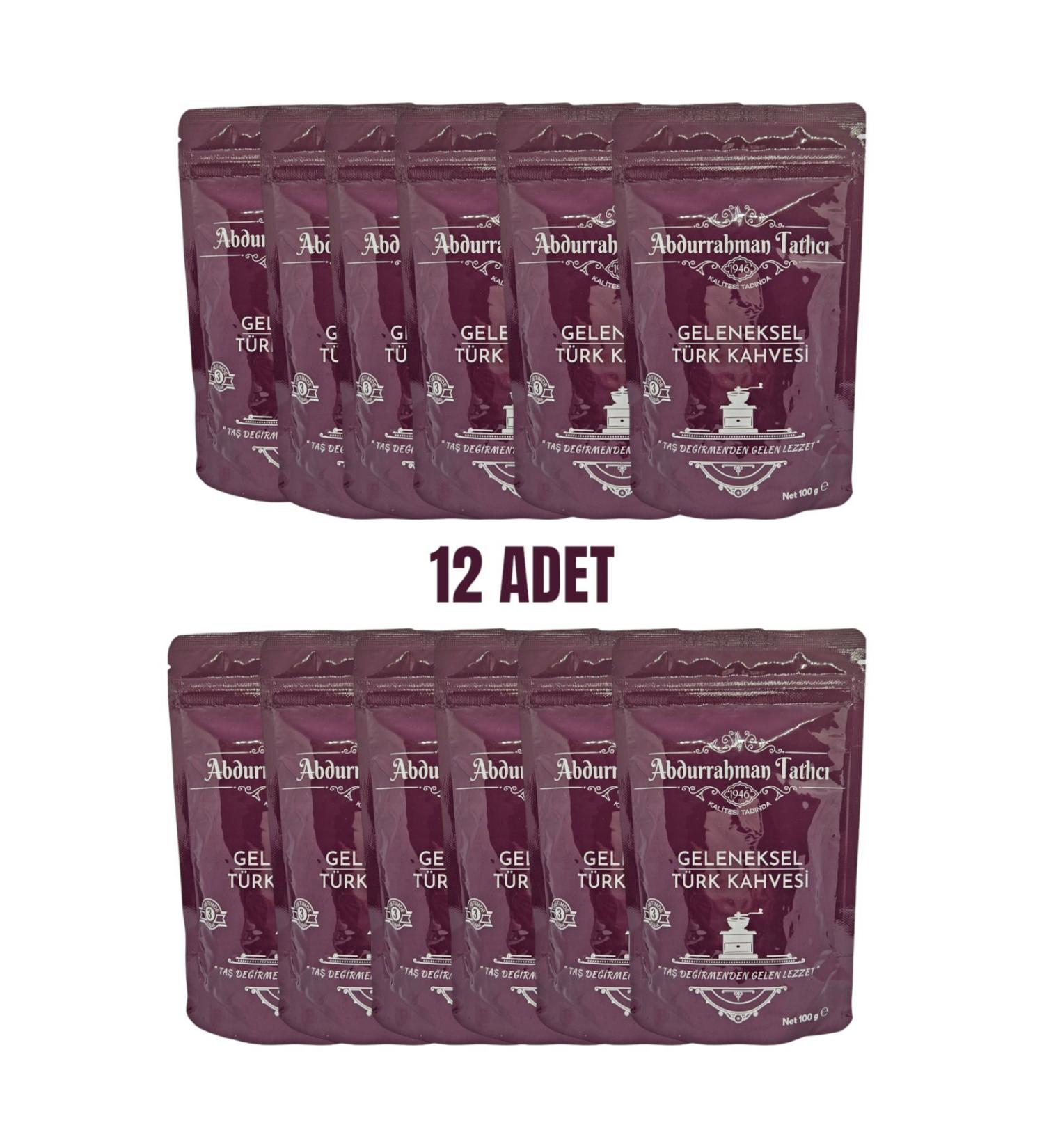 Abdurrahman Tatl c Traditional Turkish Coffee 100 gr 12 Pieces