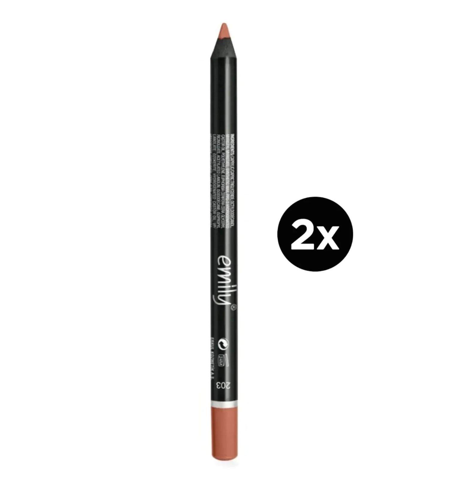 EMILY Lip Pencil No: 203 2 Pieces
