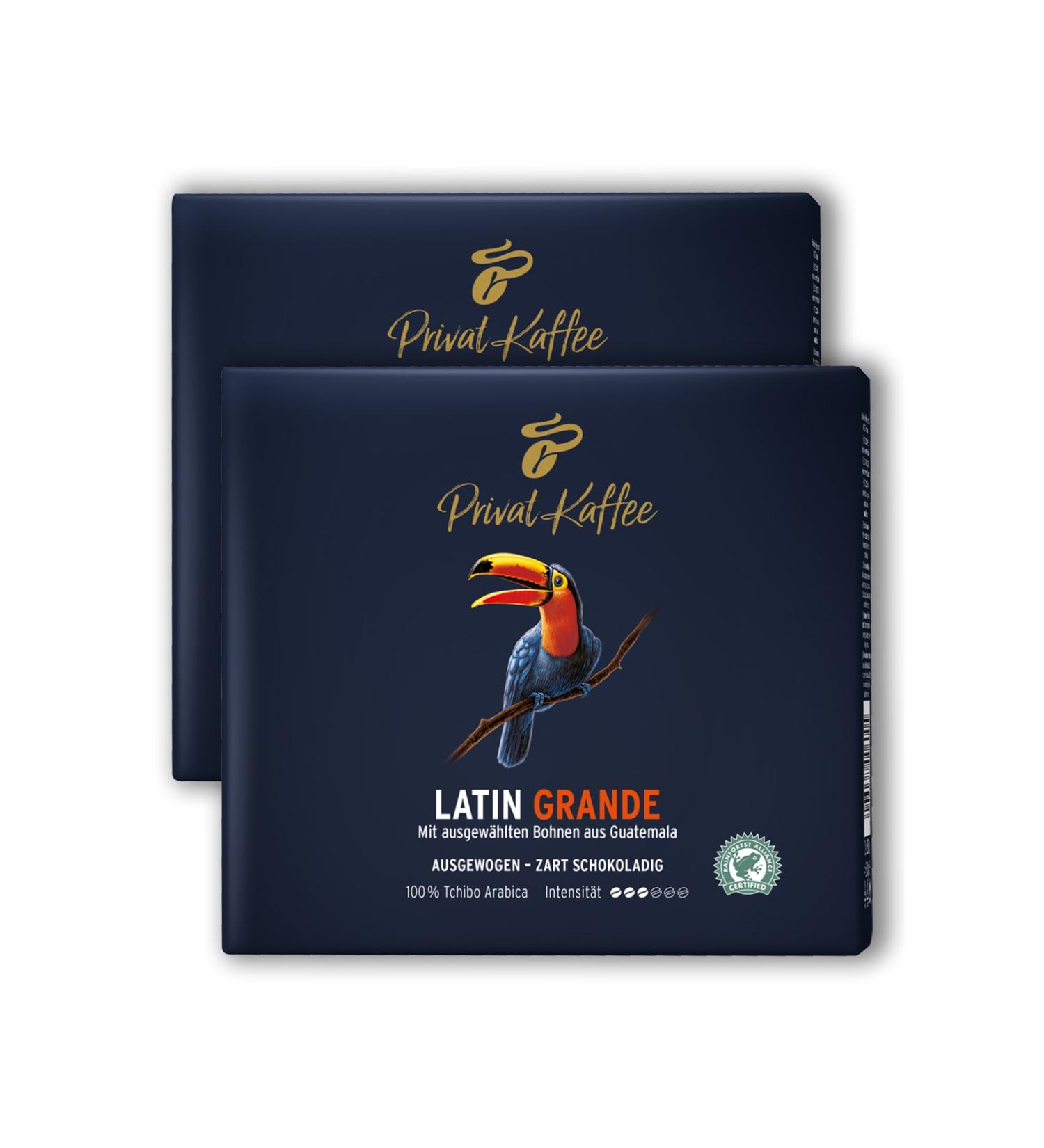 Tchibo Privat Kaffee Latin Grande Ground Filter Coffee 2x500 G Advantageous Package