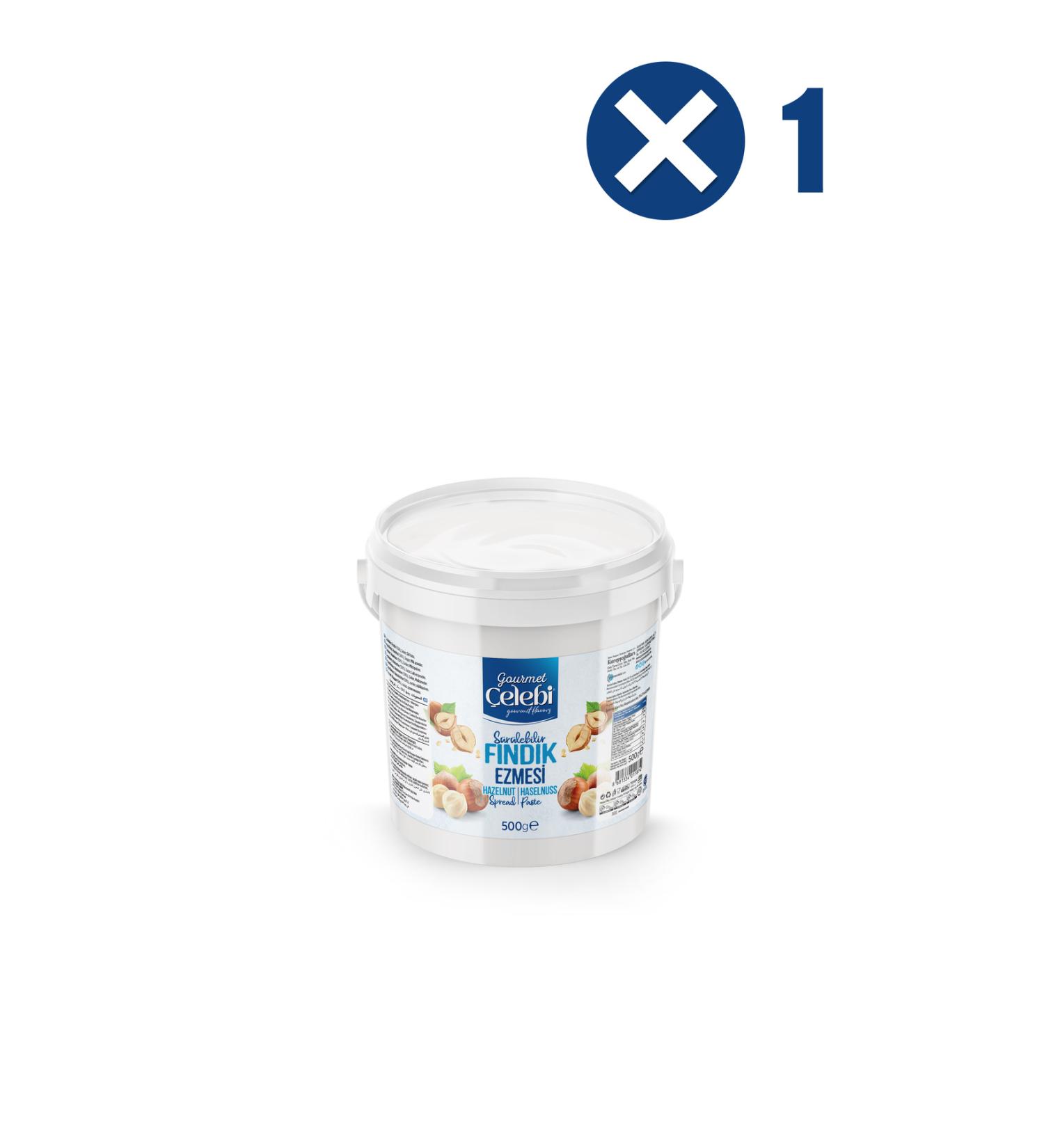 gourmet celebi hazelnut paste 500 gr.