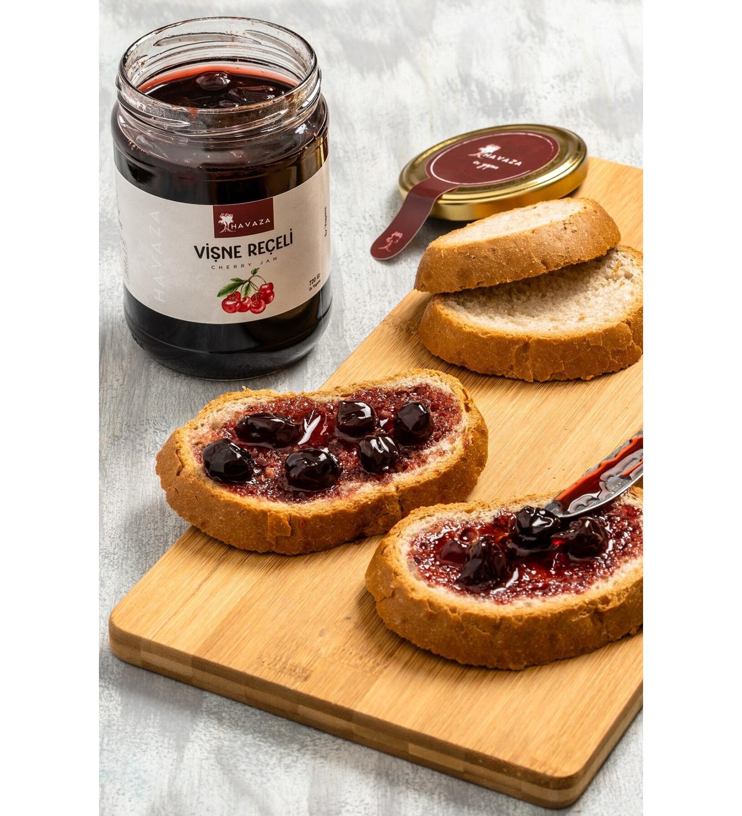 Havaza Cherry Jam - 720 gr (HOMEMADE TRADITIONAL)