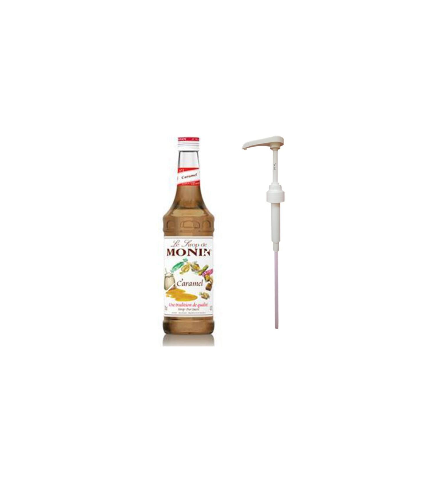Monin Caramel 700ml Syrup + Syrup Pump