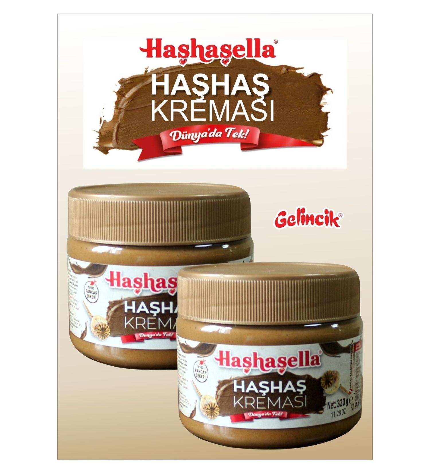 POPPY SHELLA Poppy Seed Cream Jar 320 Gr + 320 Gr Poppy Seed Cream Jar