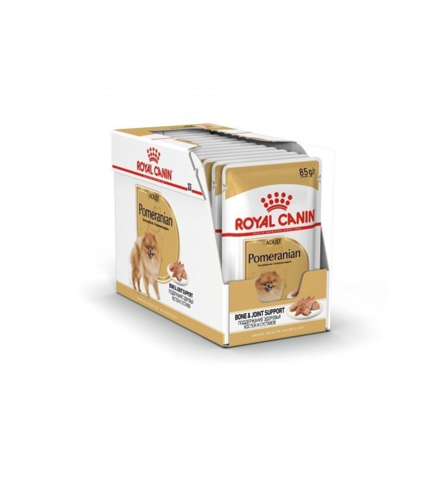 Royal Canin Pomeranian Adult Dog Pouch 85 Gr X12 Pieces