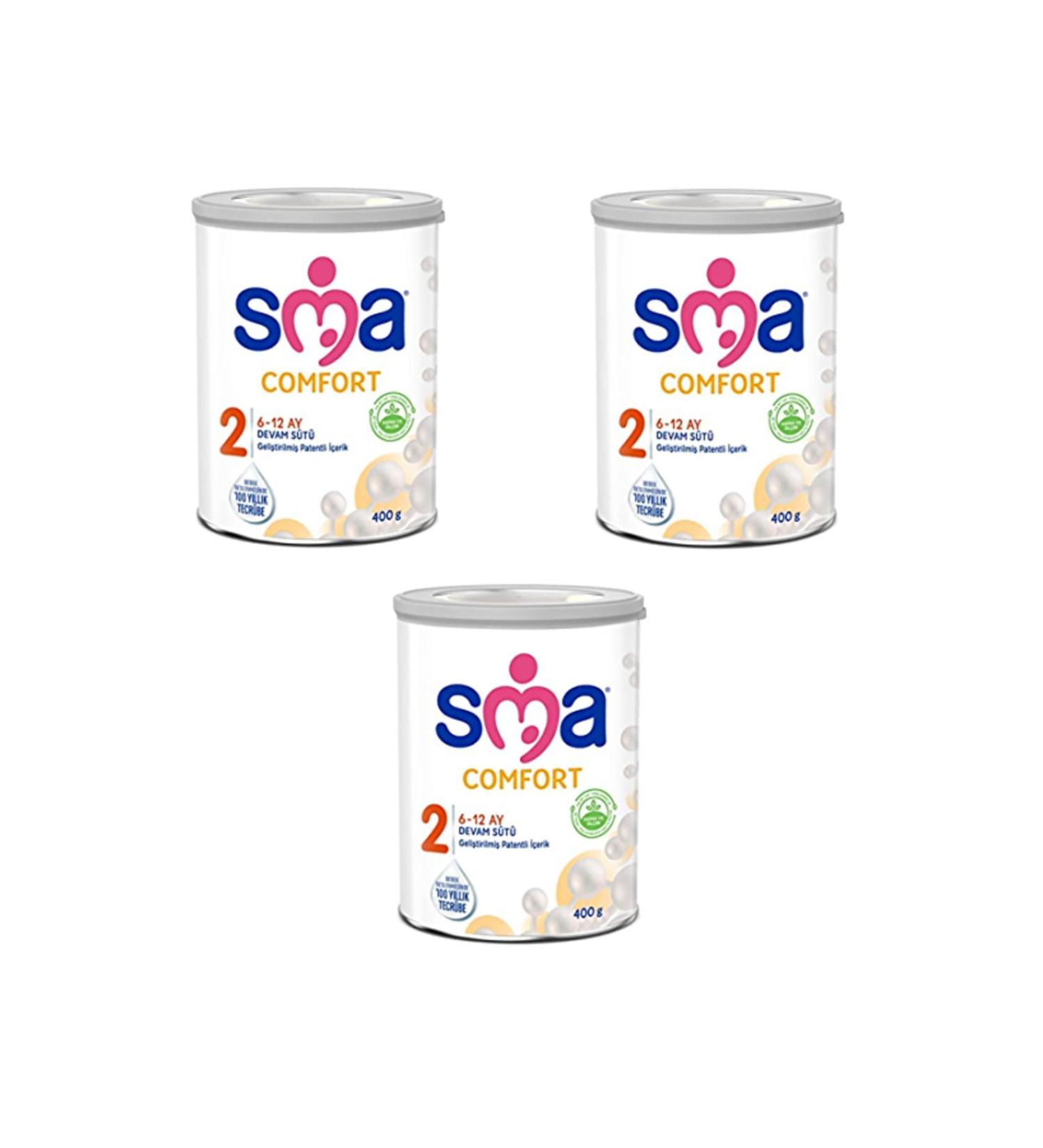 SMA COMFORT Number 2 400 GR 6-12 Months 3-Pack Advantage Package (1200GR) - Buy Online on GoSupps.com
