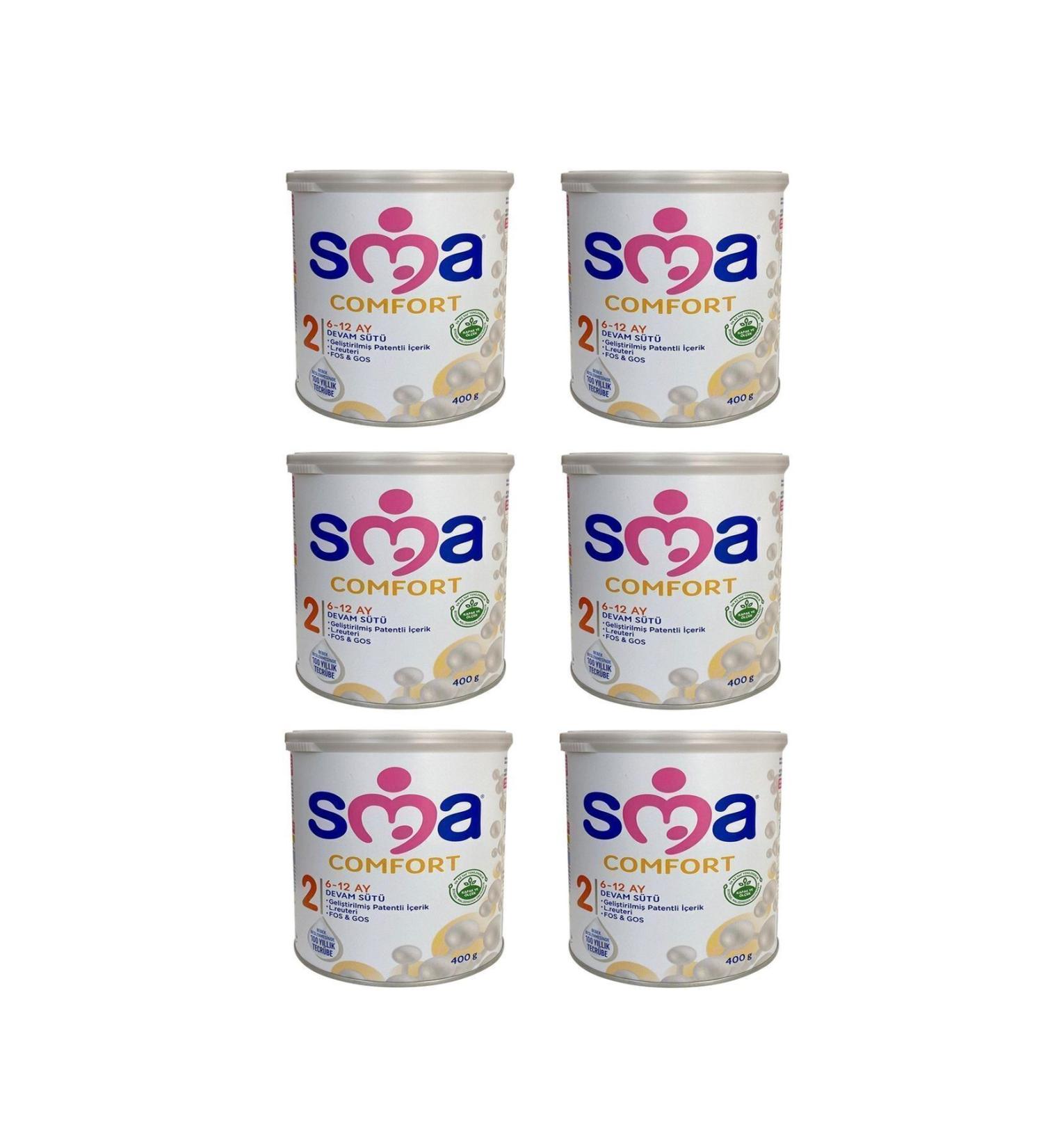 SMA Comfort Number 2 400 gr 6-12 Months 6' Advantage Package (2400GR) - Buy Online on GoSupps.com