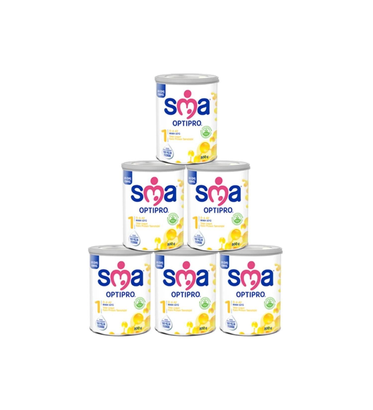 SMA Optipro Probiotic Number 1 800 gr 0-6 Months 6's Advantage Package (4800GR)