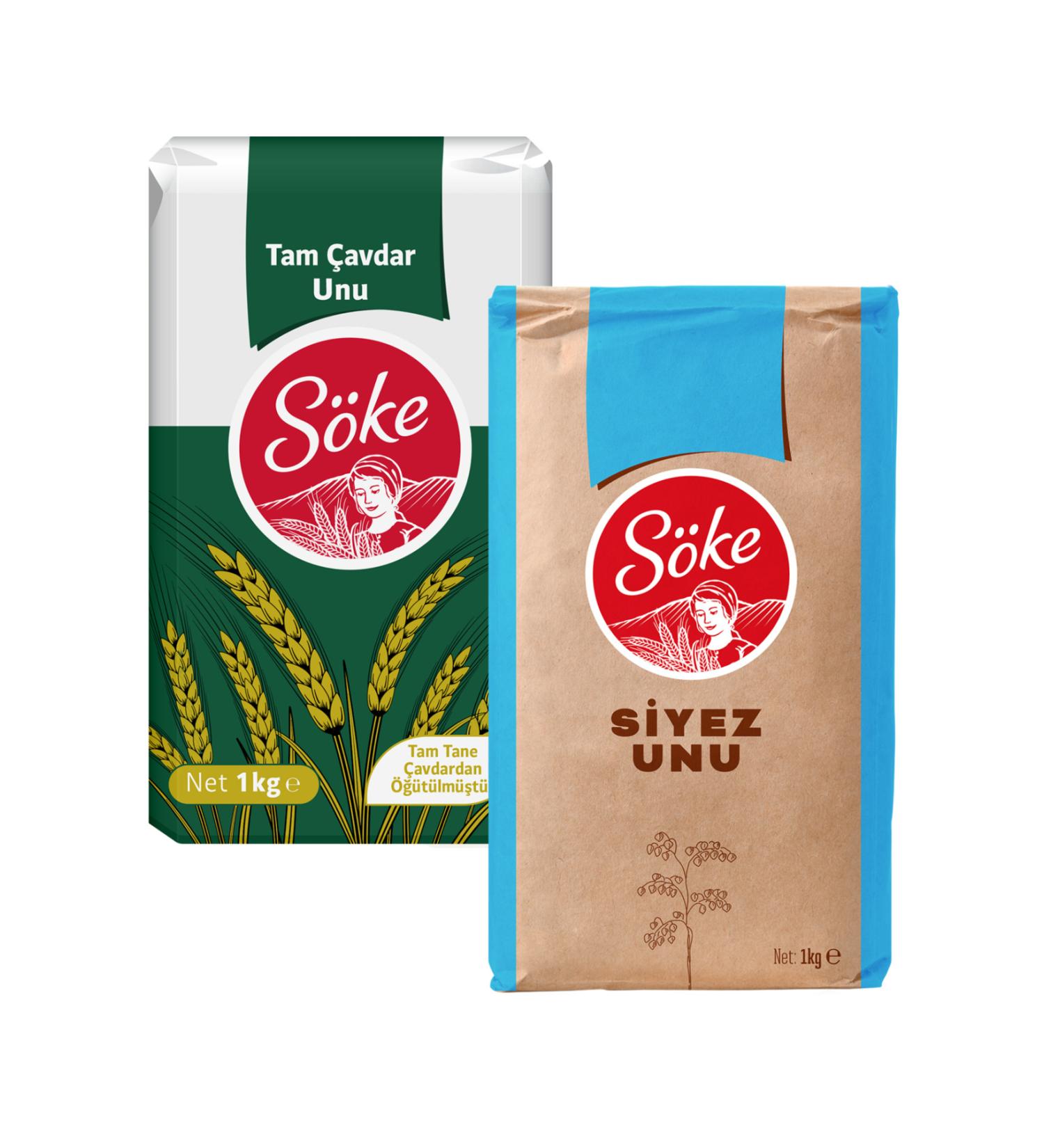 S ke Rye Flour 1 Kg Einkorn Flour 1 Kg 2 Piece Set