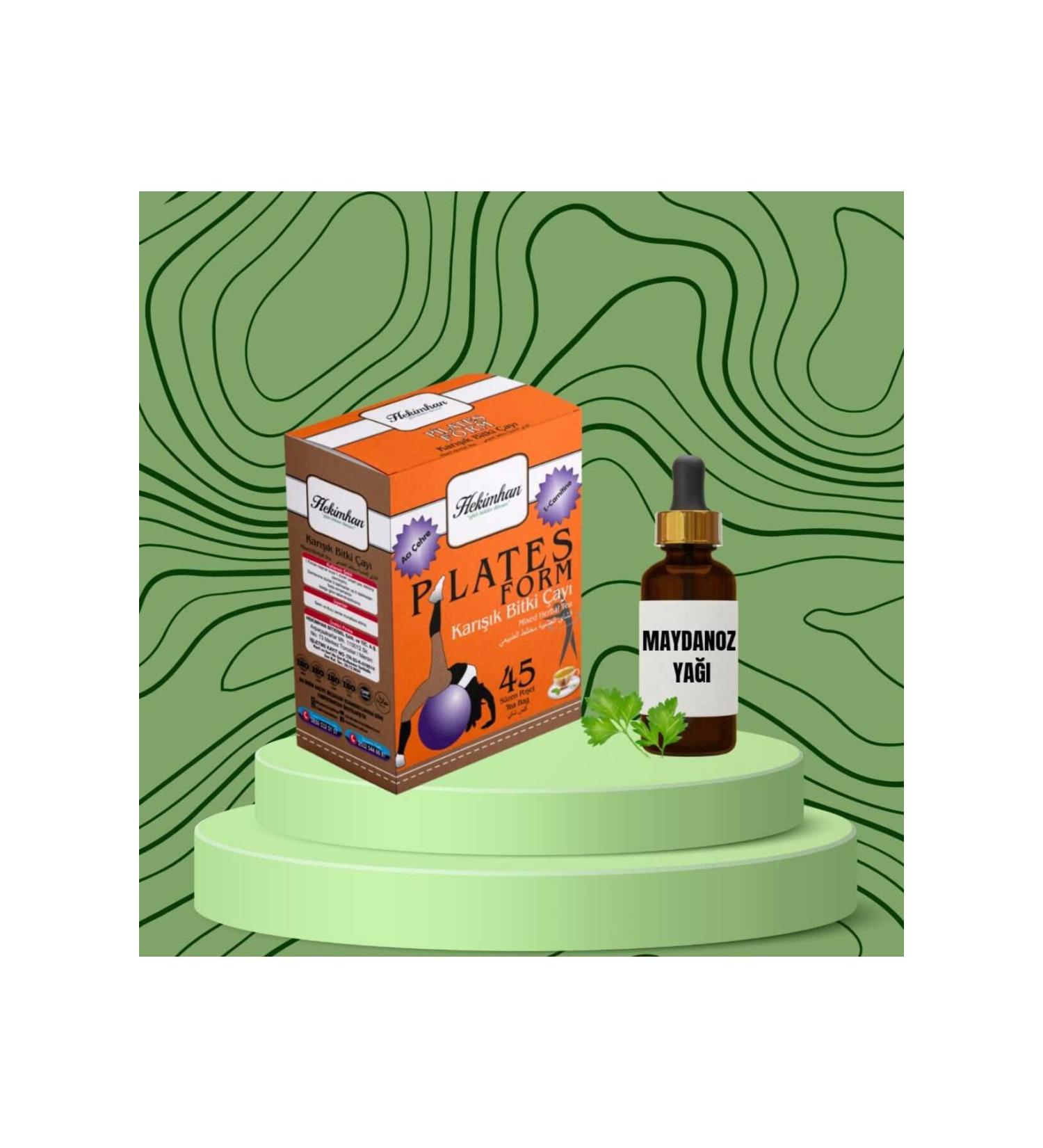 The Solution is Here Plates Form Mixed Herbal Tea 45s and Parsley Oil 20 ml