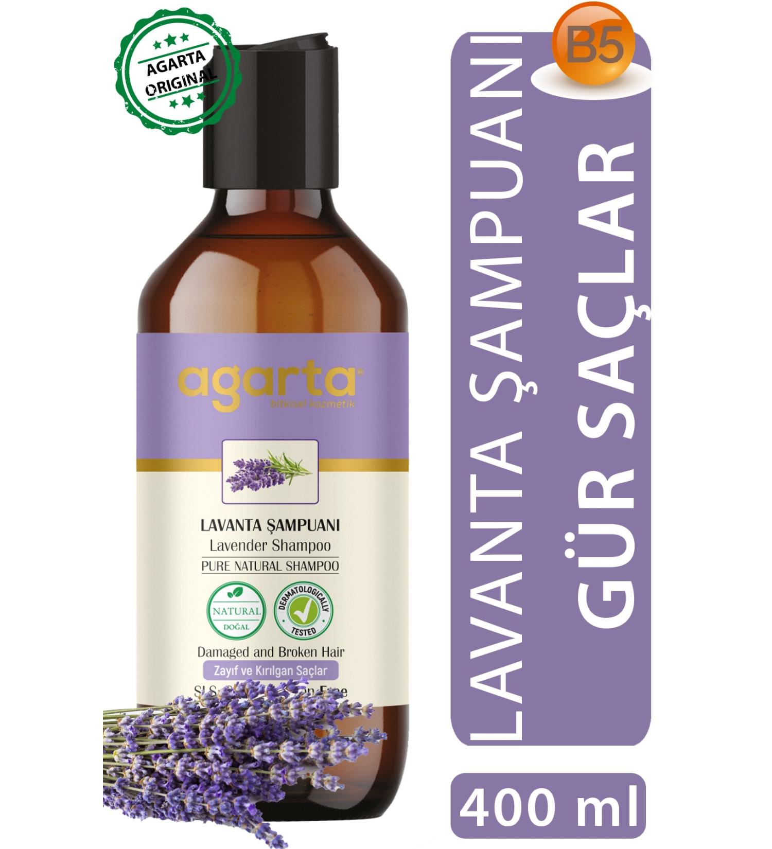 Agarta Natural Shampoo Lavender 400 ml - Buy Online on GoSupps.com