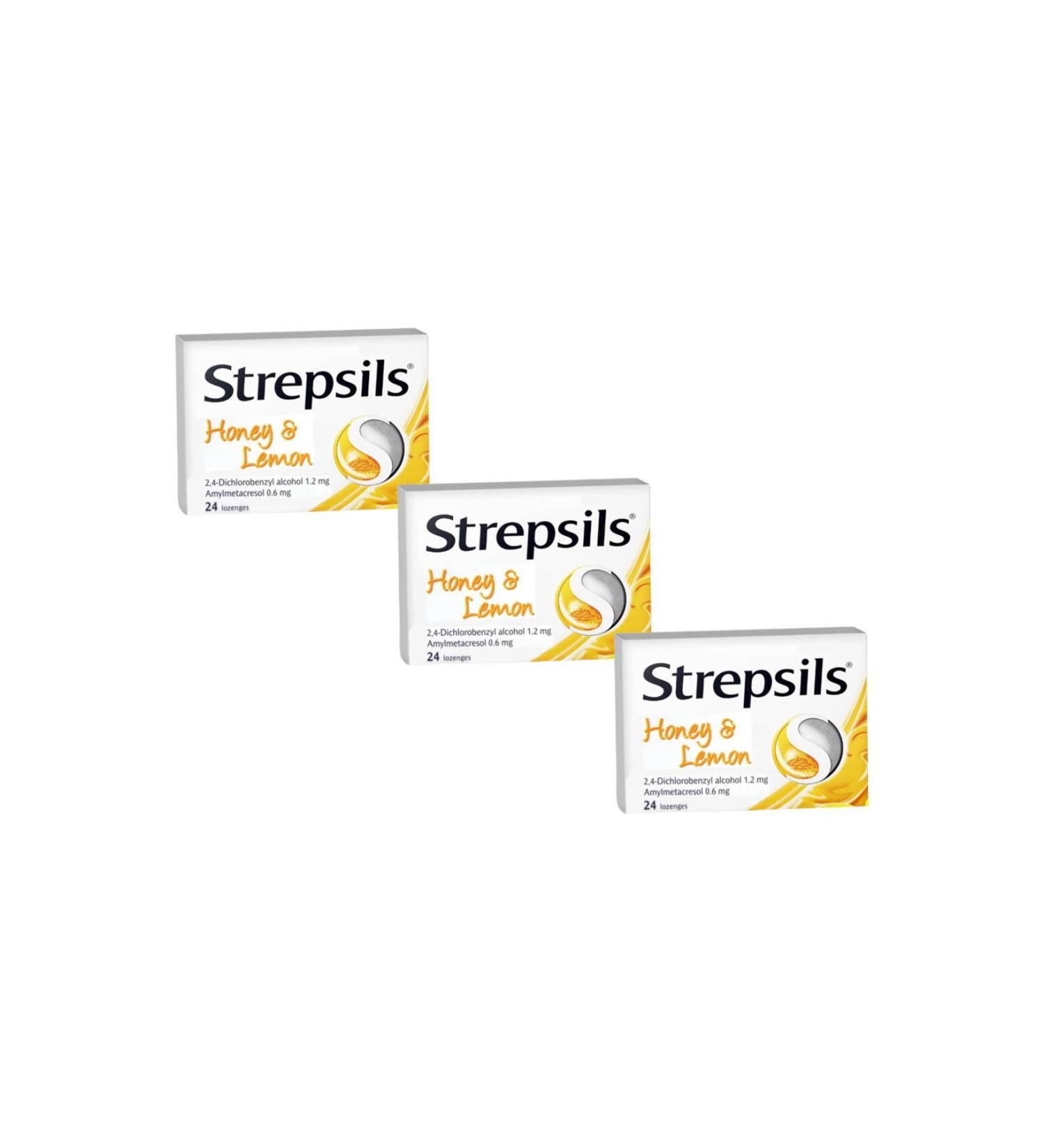 Strepsils Lemon & Honey Flavored Pastilles (3 PCS)