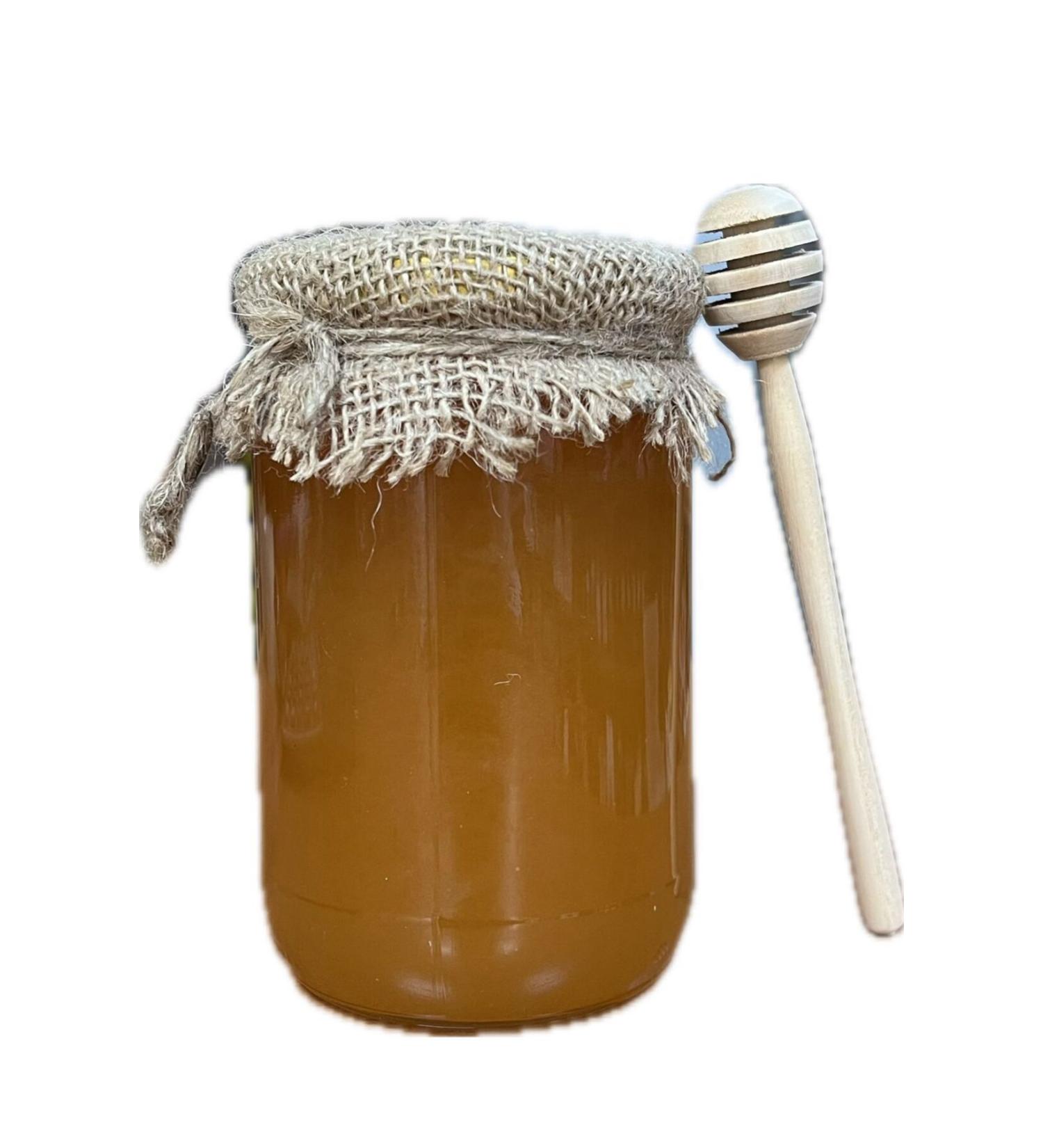 DermStore 0 Natural Flower Honey 850Gr+wooden honey spoon