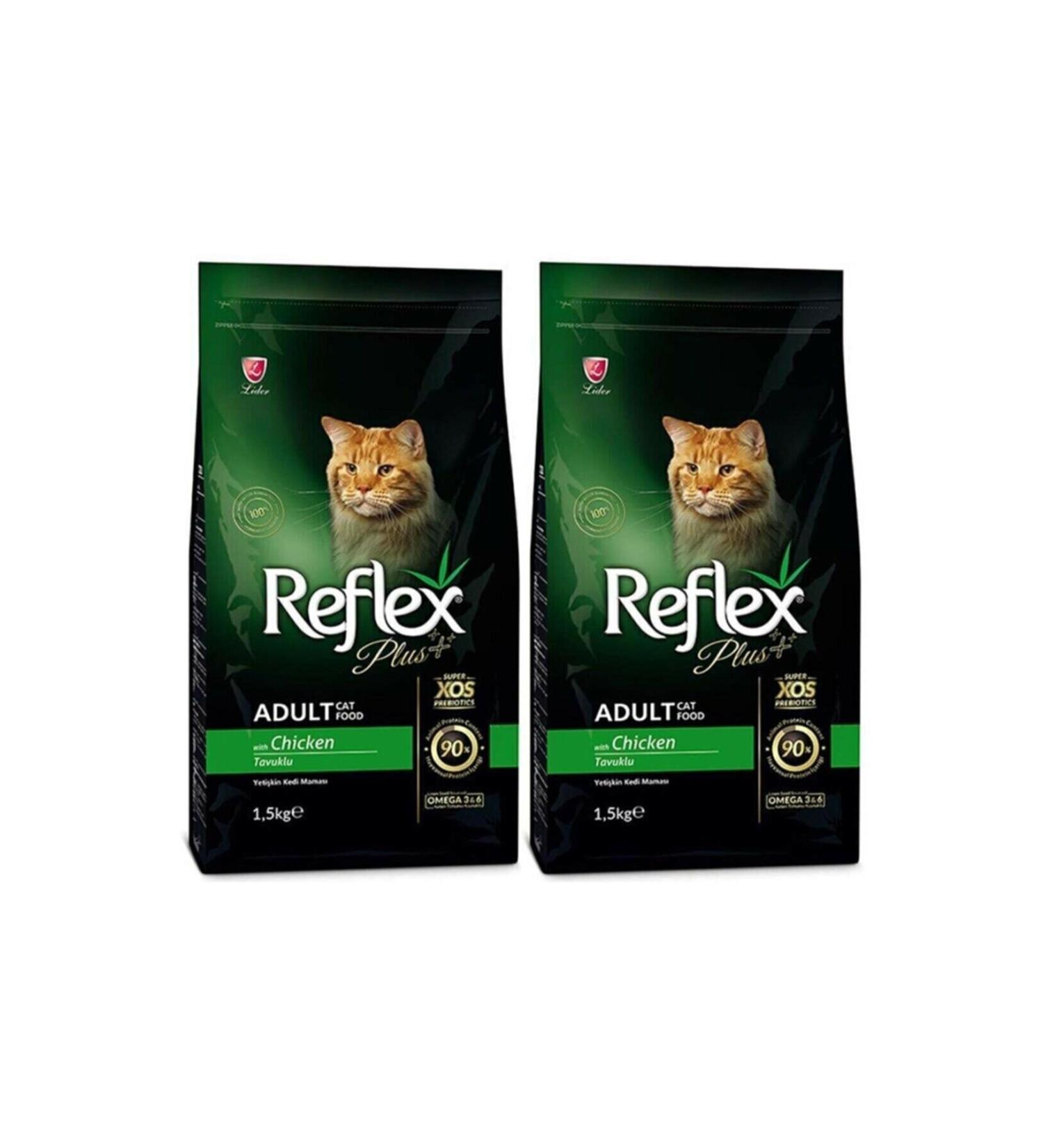Reflex Chicken Adult Cat Food 1.5 Kg X 2 Pieces