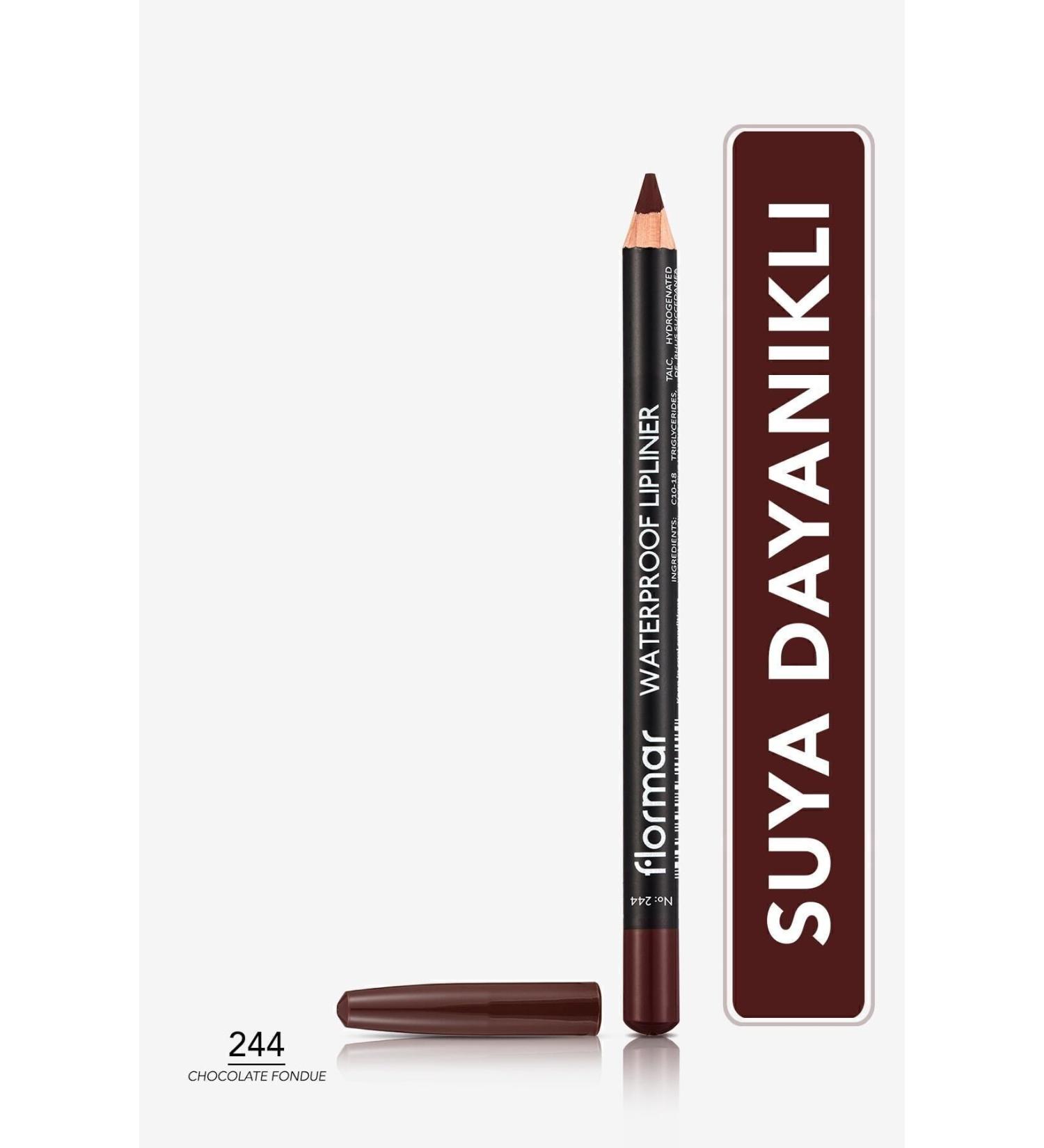 Flormar Waterproof Lip Pencil That Makes Your Lip Frame More Visible-244 eleg.651