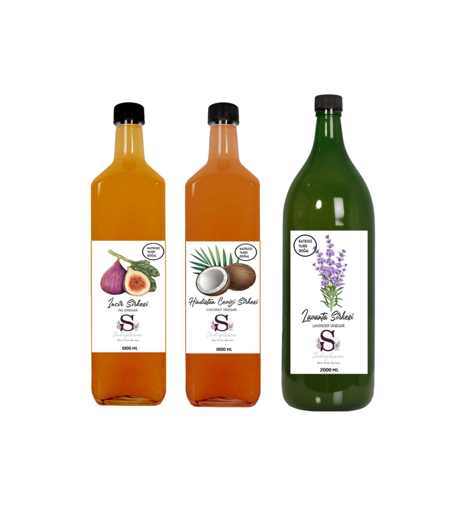 Suheylaana Natural Fig Coconut 1000 Ml and Lavender Vinegar 2000 Ml