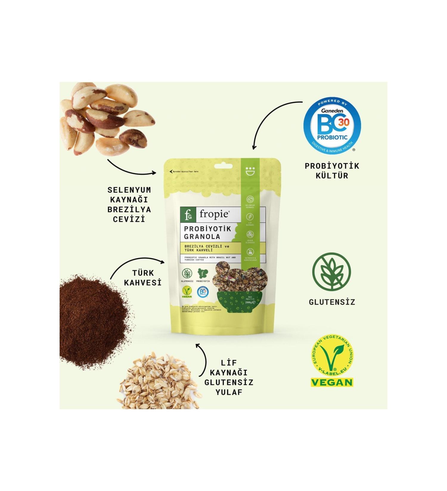 FROP E Brazil Nut & Turkish Coffee Probiotic Granola