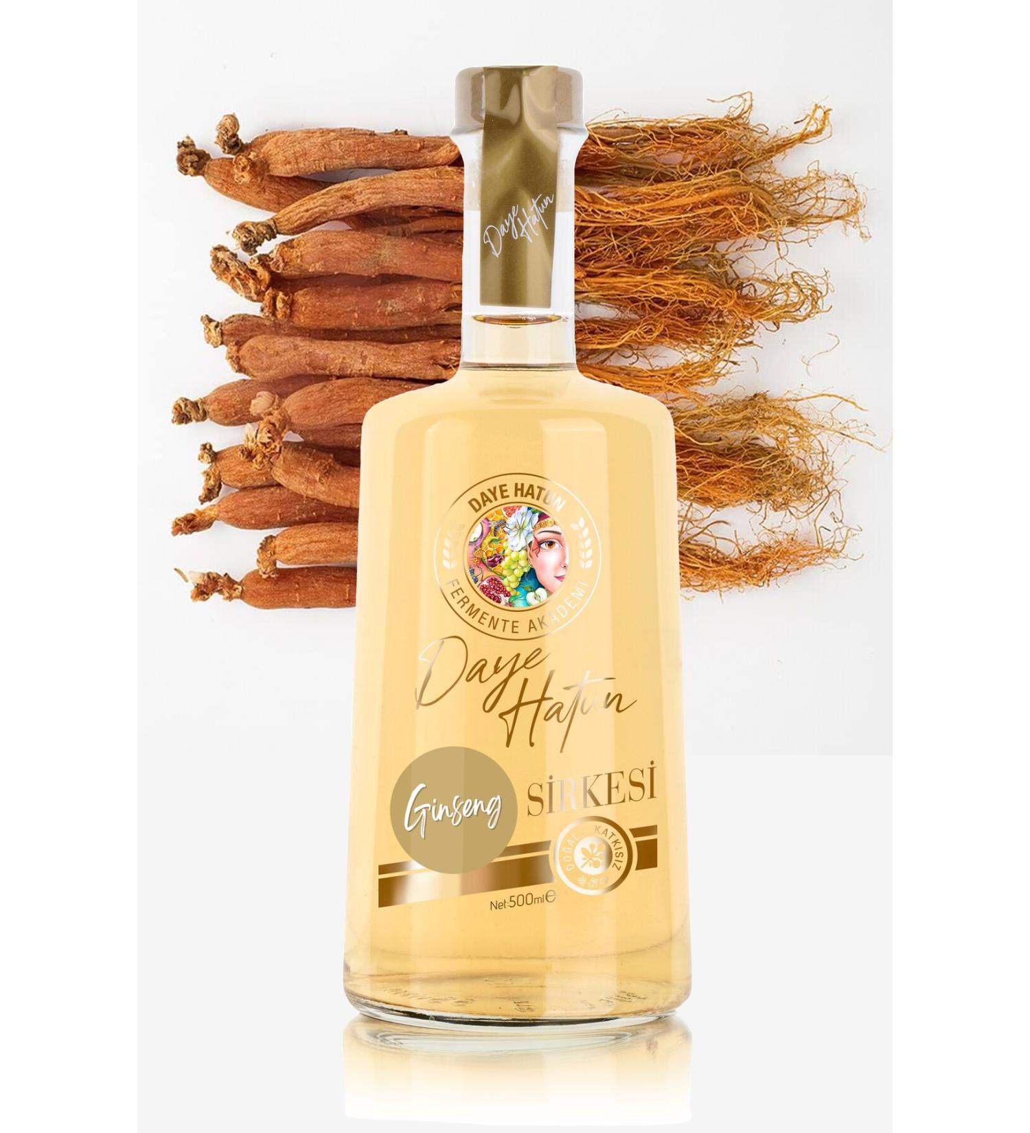 DAYE HATUN Korean Red Ginseng Vinegar / Ginseng Vinegar (natural Fermented Live Vinegar / Nat. Ferm. / 500 Ml) - Buy Online on GoSupps.com